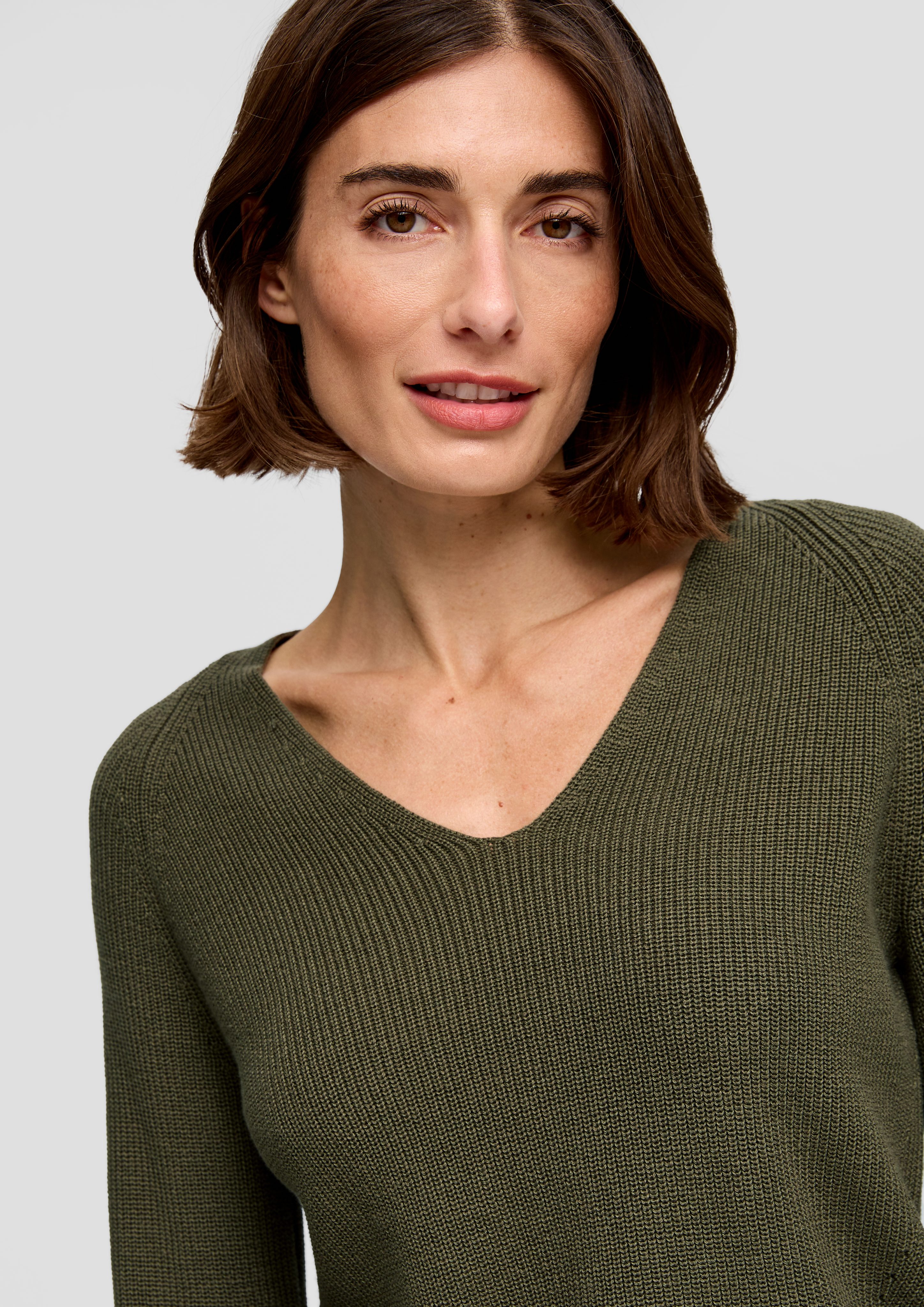 s.Oliver Strickpullover Strickpullover mit V-Ausschnitt und günstig online kaufen