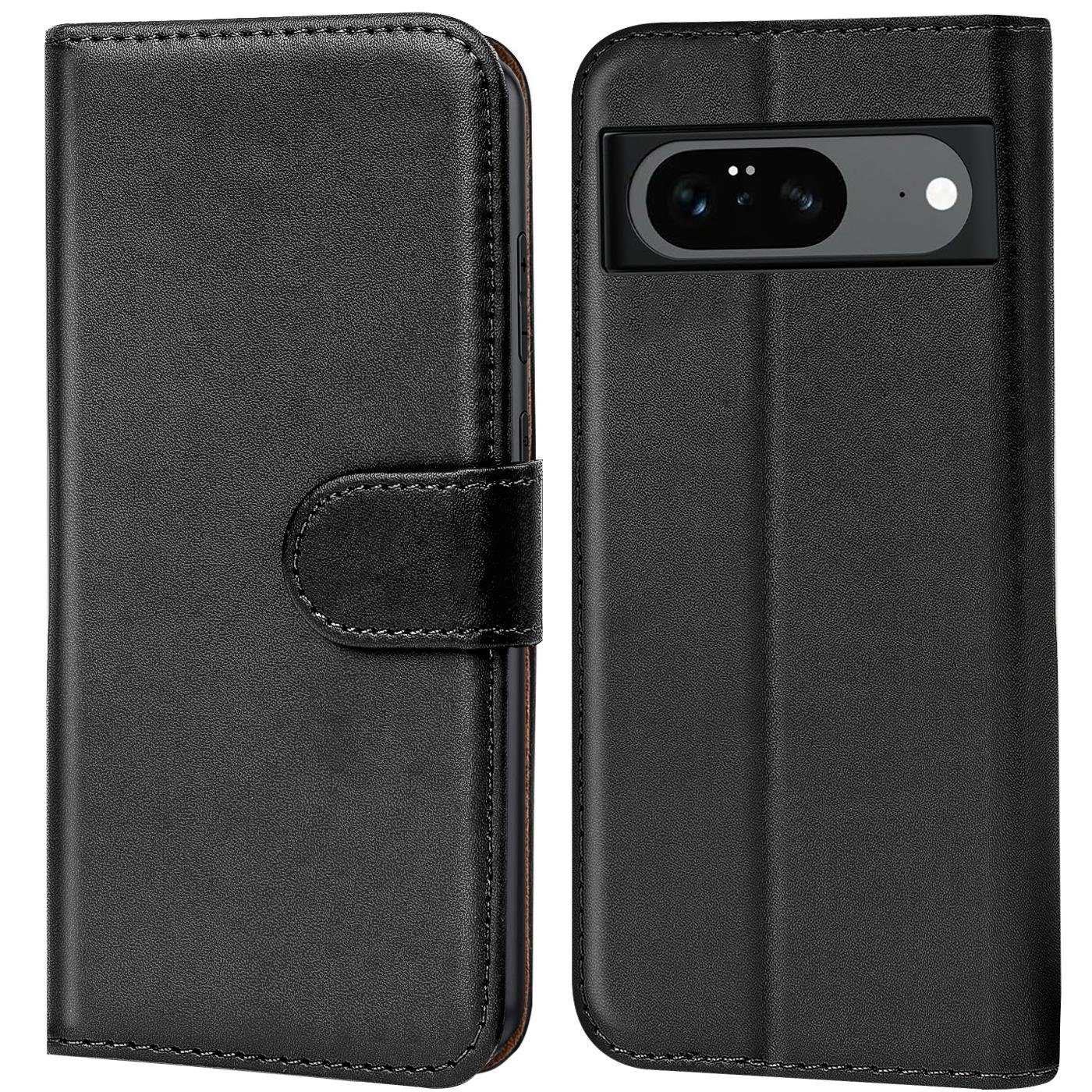 CoolGadget Handyhülle Wallet Klapp Tasche Book Case für Google Pixel 8 6,2 Zoll, Hülle Klapphülle Flip Cover Etui Schutzhülle