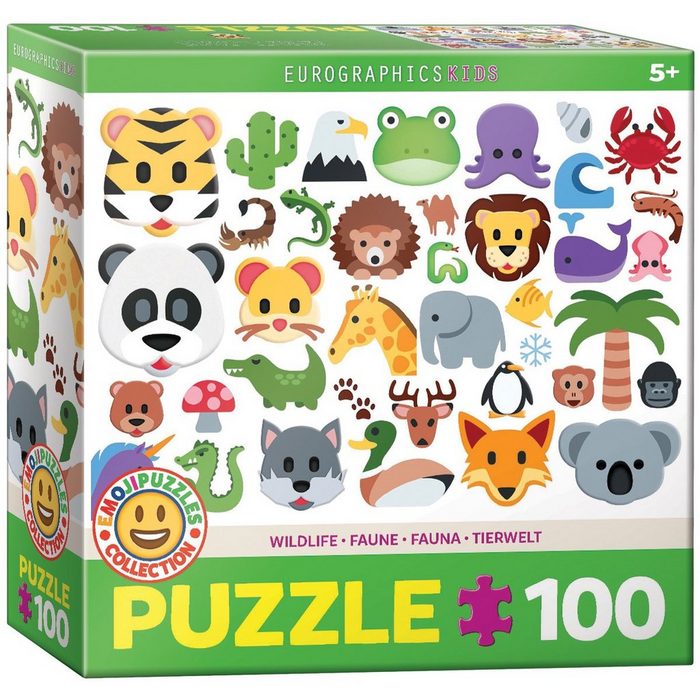EUROGRAPHICS Puzzle Eurographics 6100-5395 Tierwelt 100 Teile Puzzle Puzzleteile Made in Europe