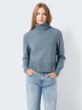 Noisy may Strickpullover Basic Rollkragen Strickpullover NMFRIVA 6471 in Grau