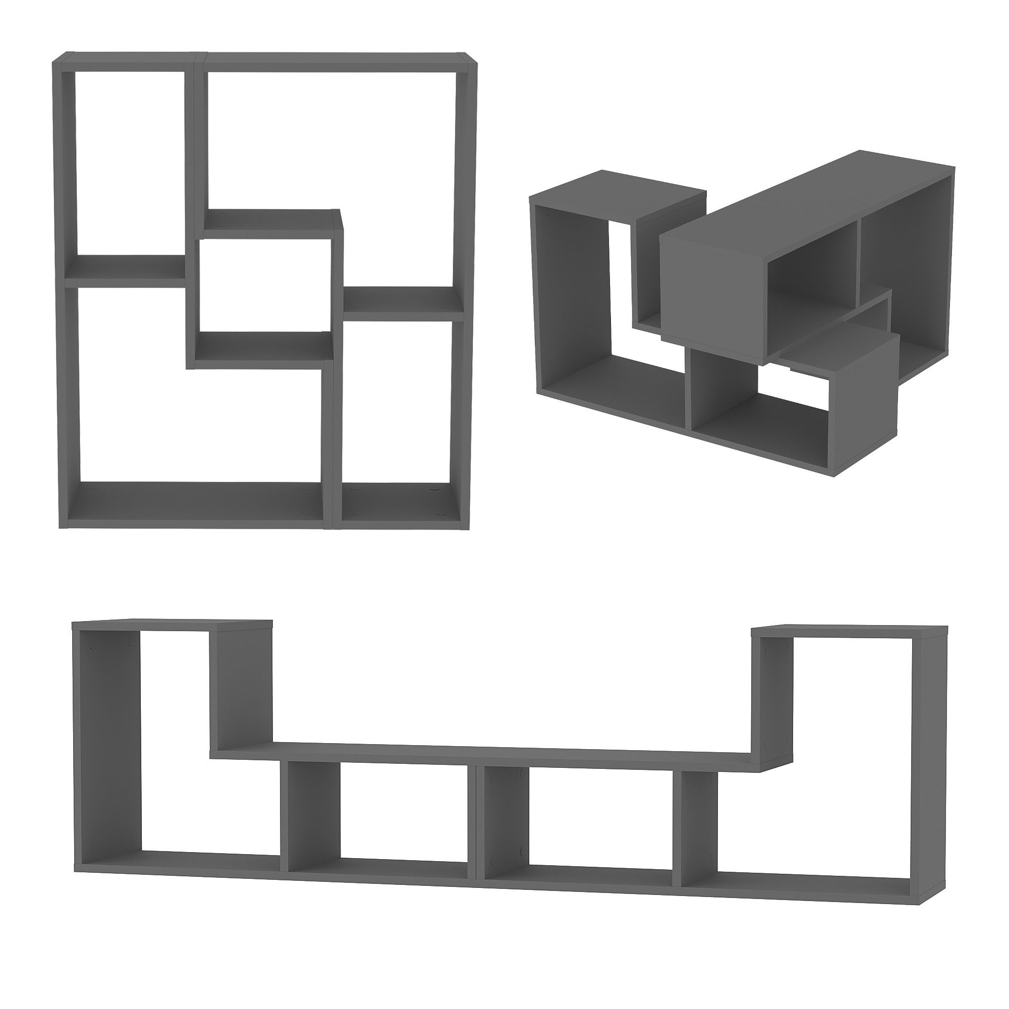 en.casa TV-Board (2 tlg), »Hustersurd« Modulares Möbelset Standregal Coucht günstig online kaufen