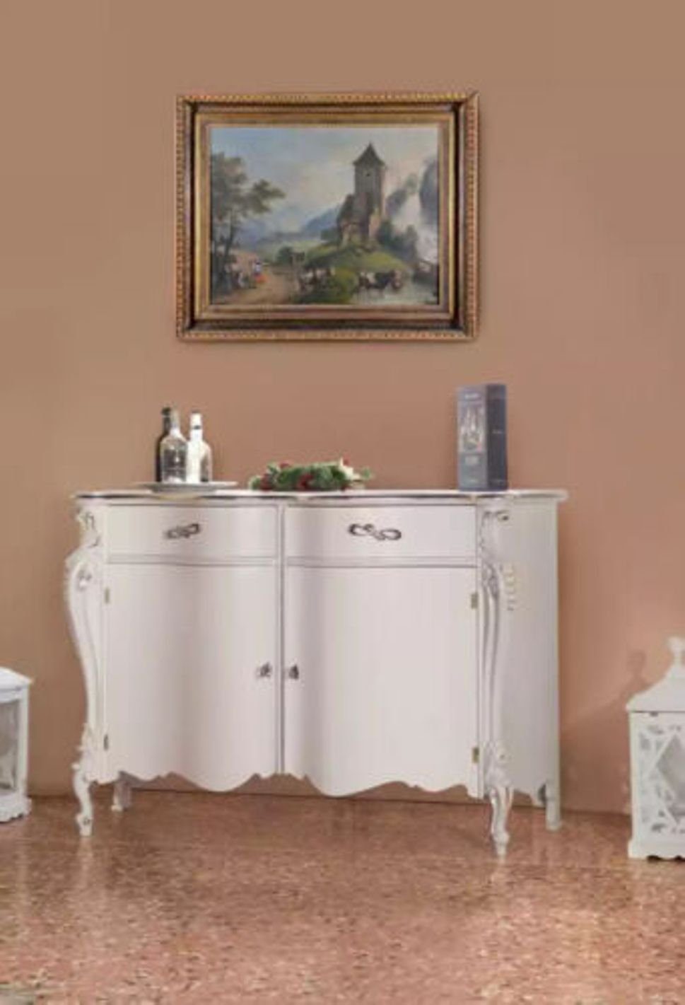 Sideboard in Weiß und Holz  Die klassischen italienischen Möbel