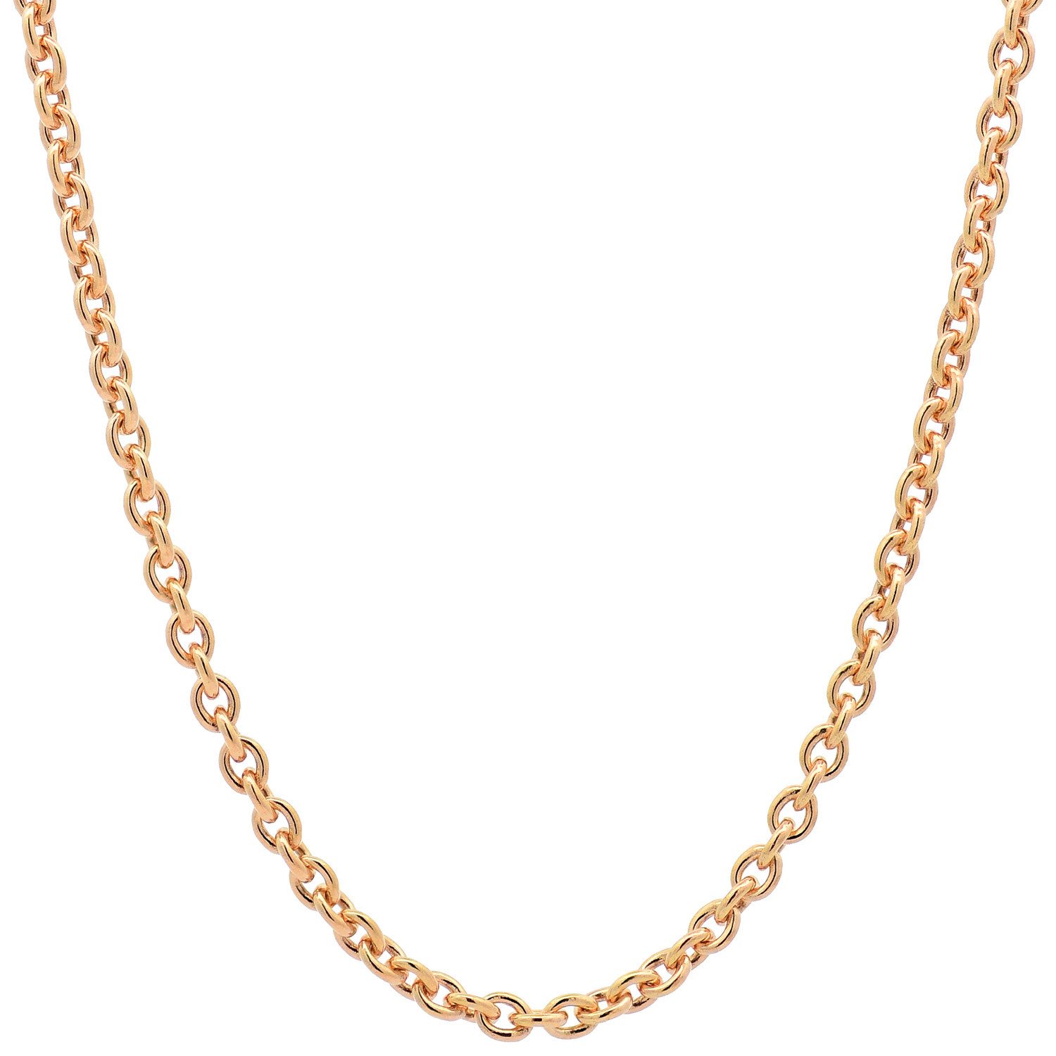 HOPLO Goldkette Goldkette Ankerkette Länge 38cm - Breite 1,5mm - 750-18 Karat Gold, Made in Germany