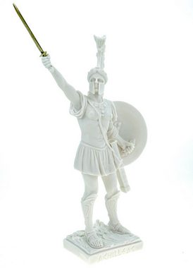 Kremers Schatzkiste Dekofigur Alabaster Figur Feldherr Achilles 25 cm