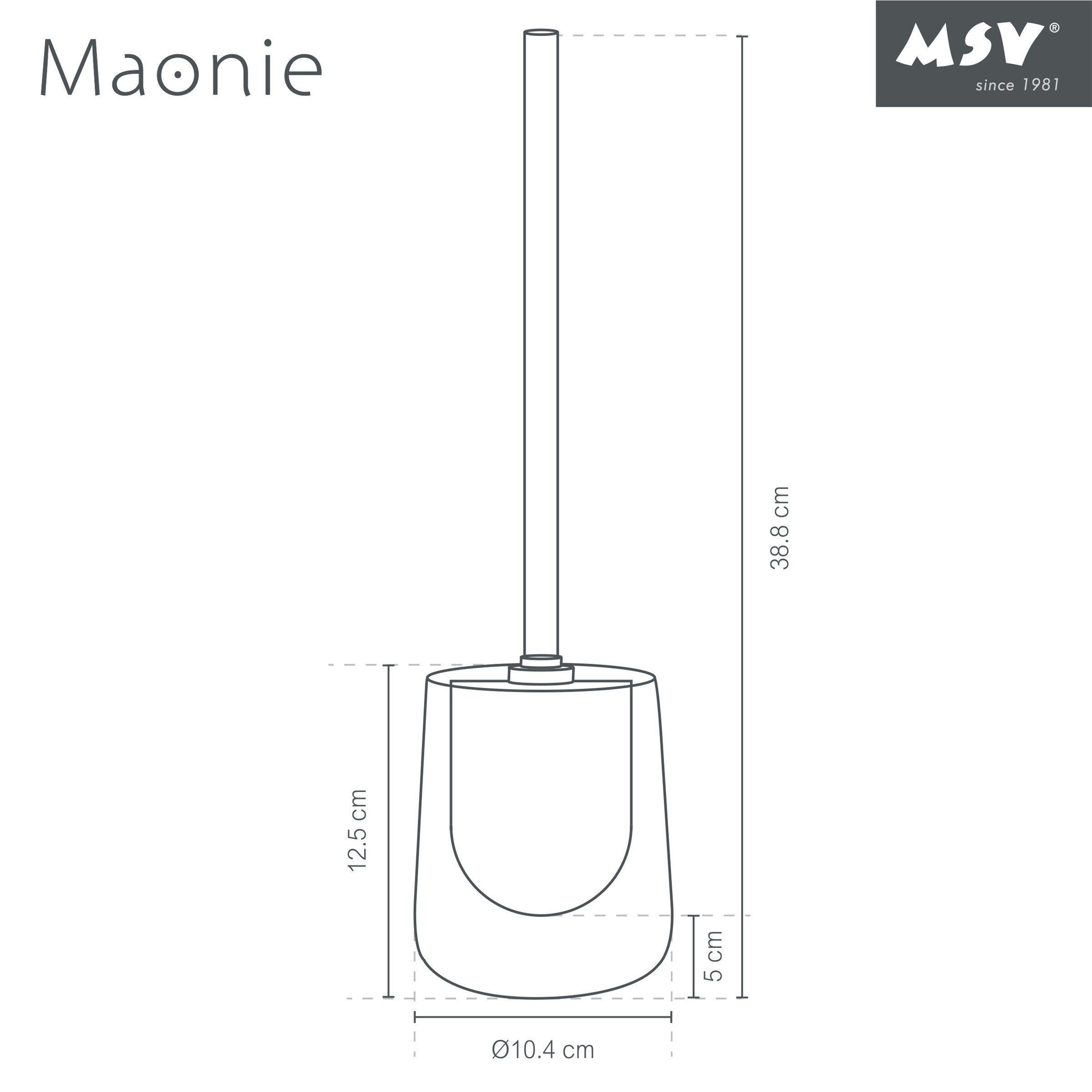MSV WC-Reinigungsbürste MSV WC-Bürste mit Halter, Keramik, Maonie, Petrol, matt