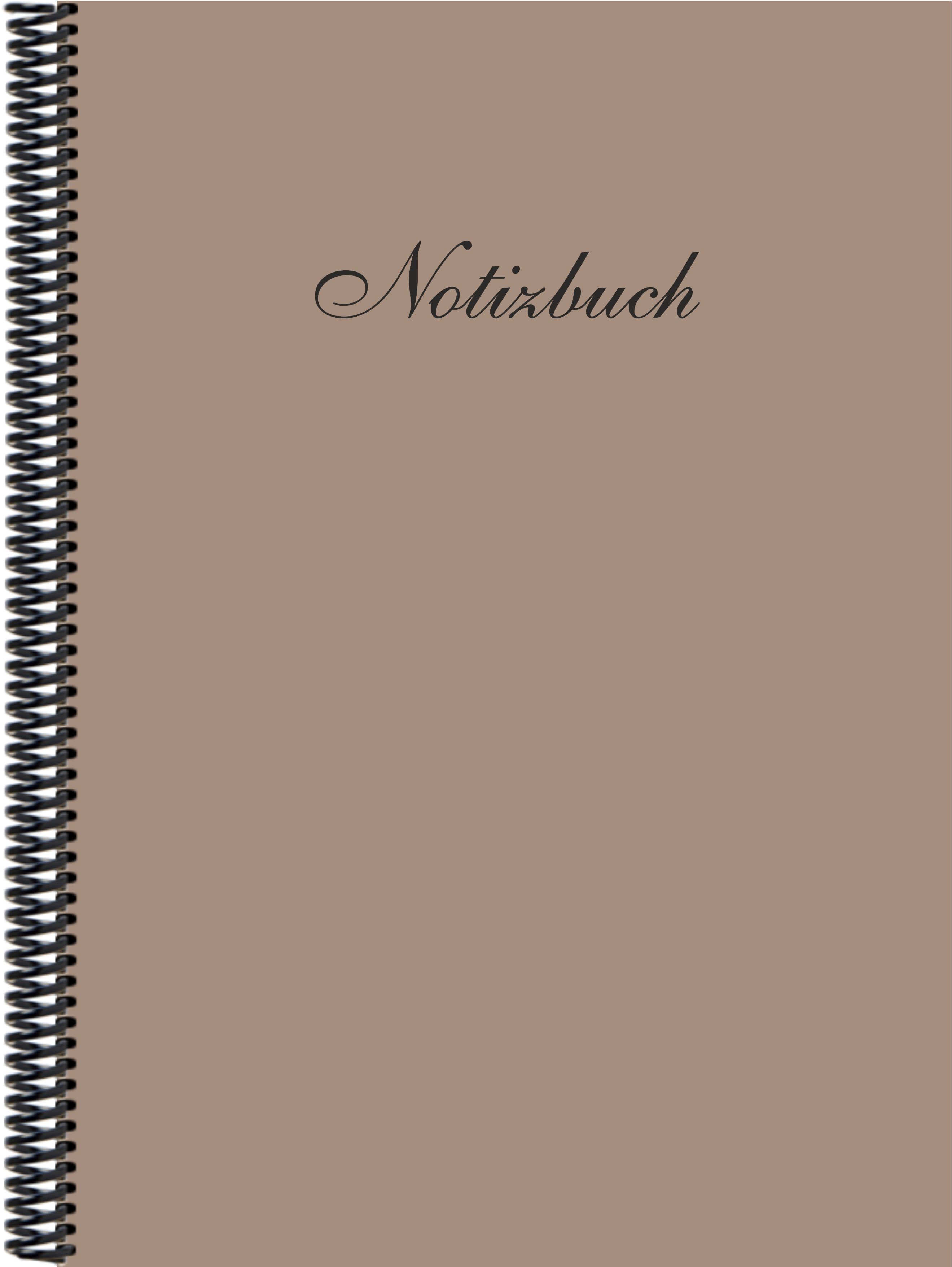 E&Z Verlag Notizbuch Notizbuch der cappucchino in Trendfarbe DINA4 blanko, Gmbh
