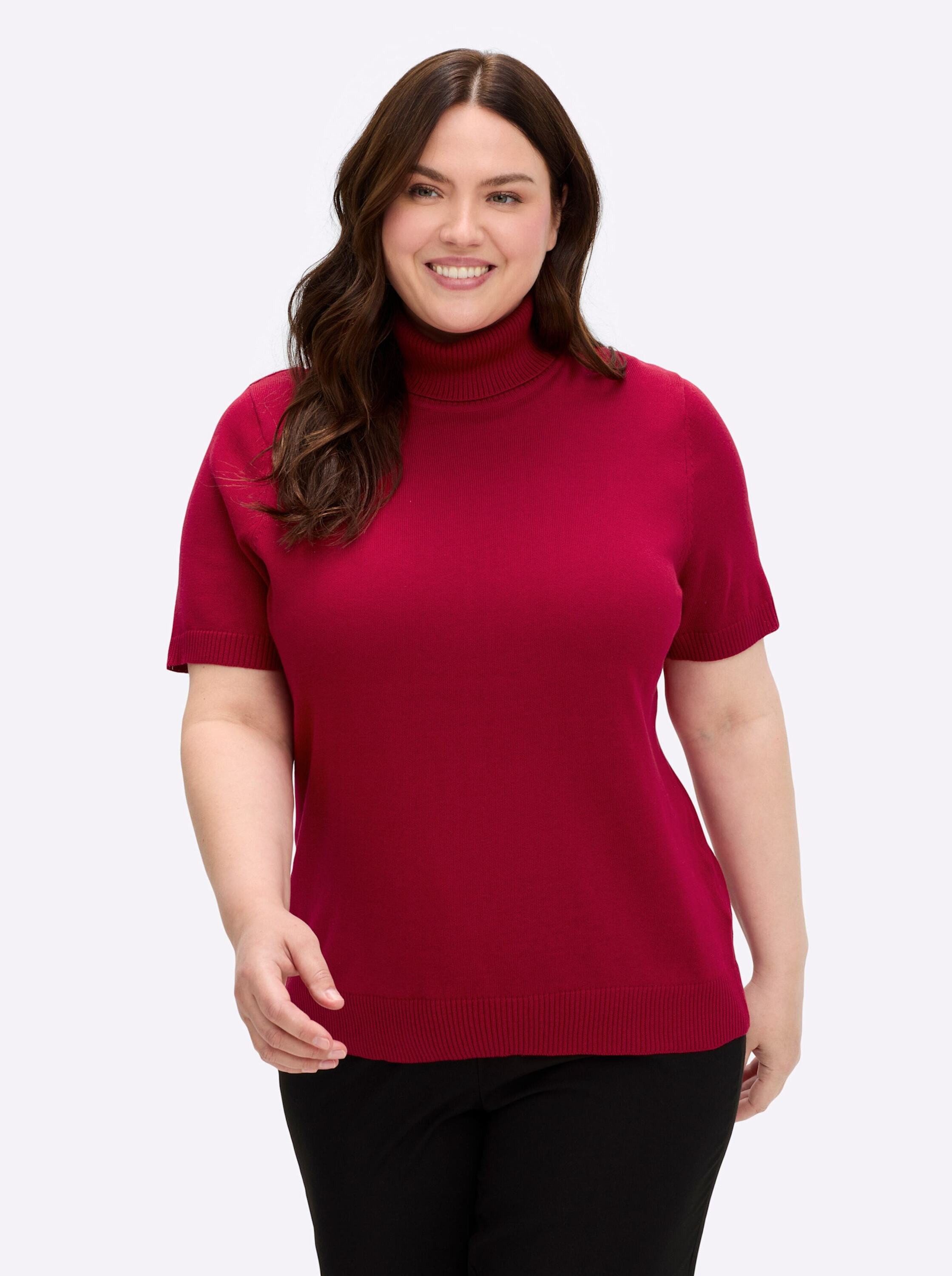 creation L Strickpullover Pullover Kurzarm Jersey