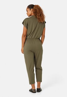 Masai Jumpsuit MaOrlanda V-Ausschnitt, Knopfverschluss, Einschubtaschen, weite Beine