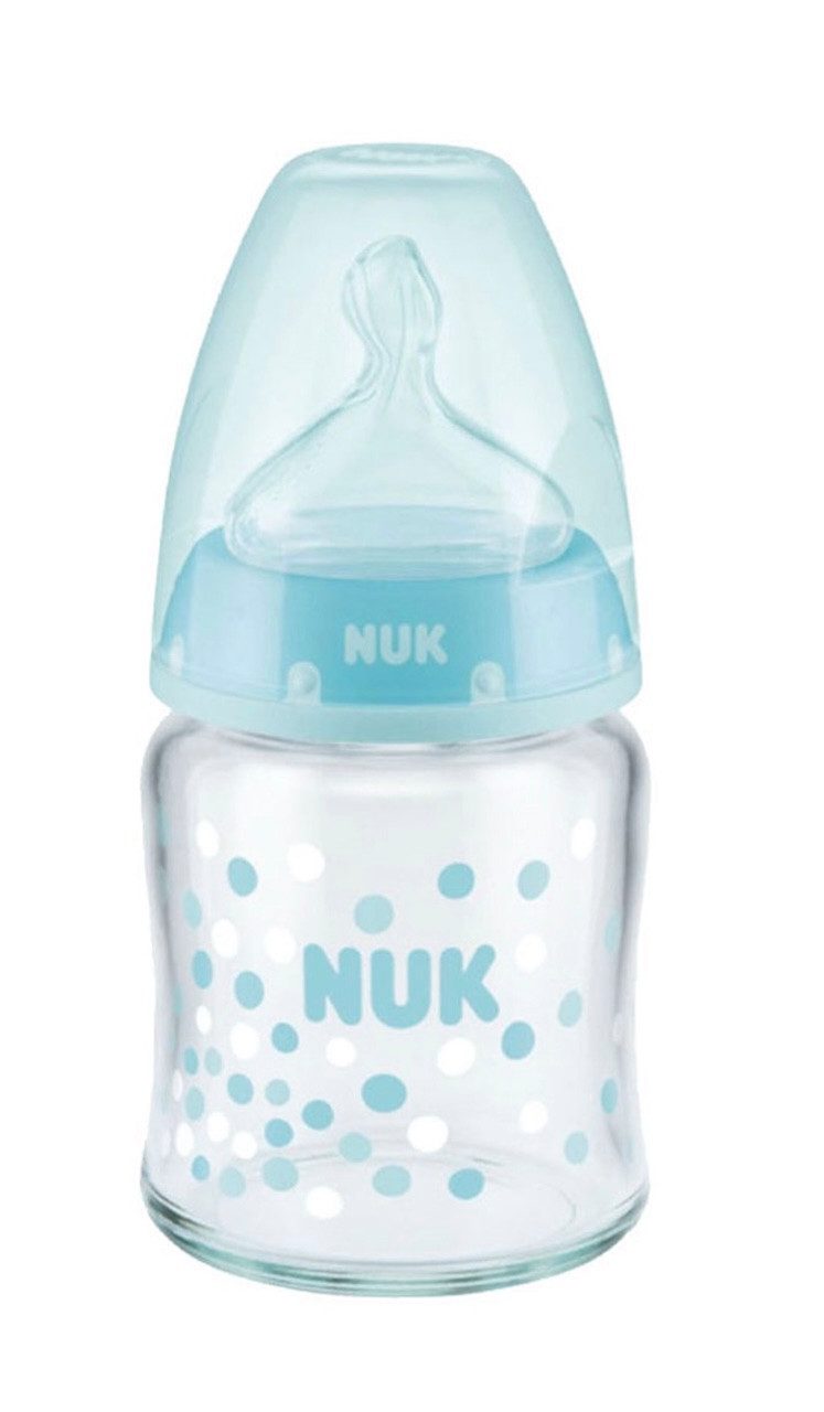 NUK Babyflasche NUK First Choice Babyflasche, Glasflasche 120ml
