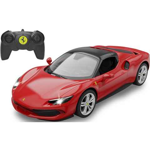 Jamara RC-Auto Deluxe Cars, Ferrari 296 GTS 1:16, rot - 2,4 GHz, mit LED-Lichtern