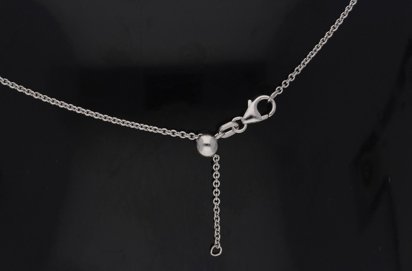 Edelstahl Halskette - Adelia´s Kettenanhänger Anhänger, mit Gravurplatte Set Schmuckset
