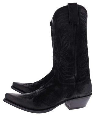 FB Fashion Boots BU1006 Schwarz Cowboystiefel Rahmengenähter Westernstiefel