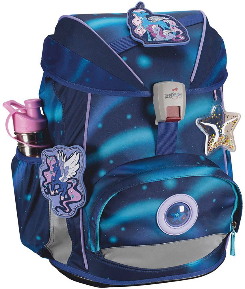 DerDieDas® Schulranzen ErgoFlex, Luna (Set, 5-tlg), aus recycelten Material