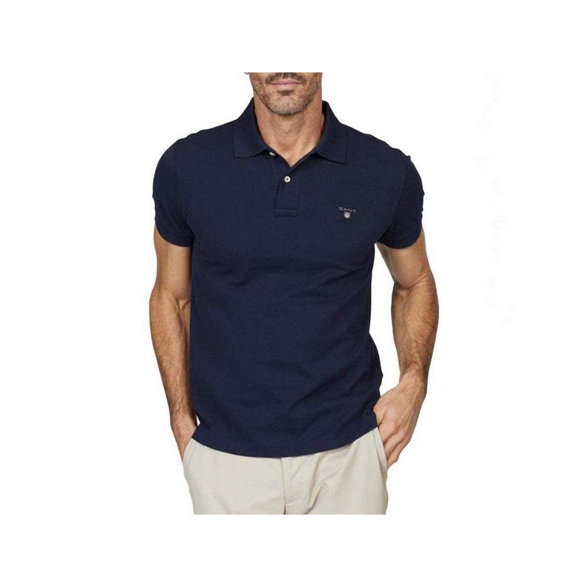 Gant T-Shirt (1-tlg) Blue sonstiges blau Evening