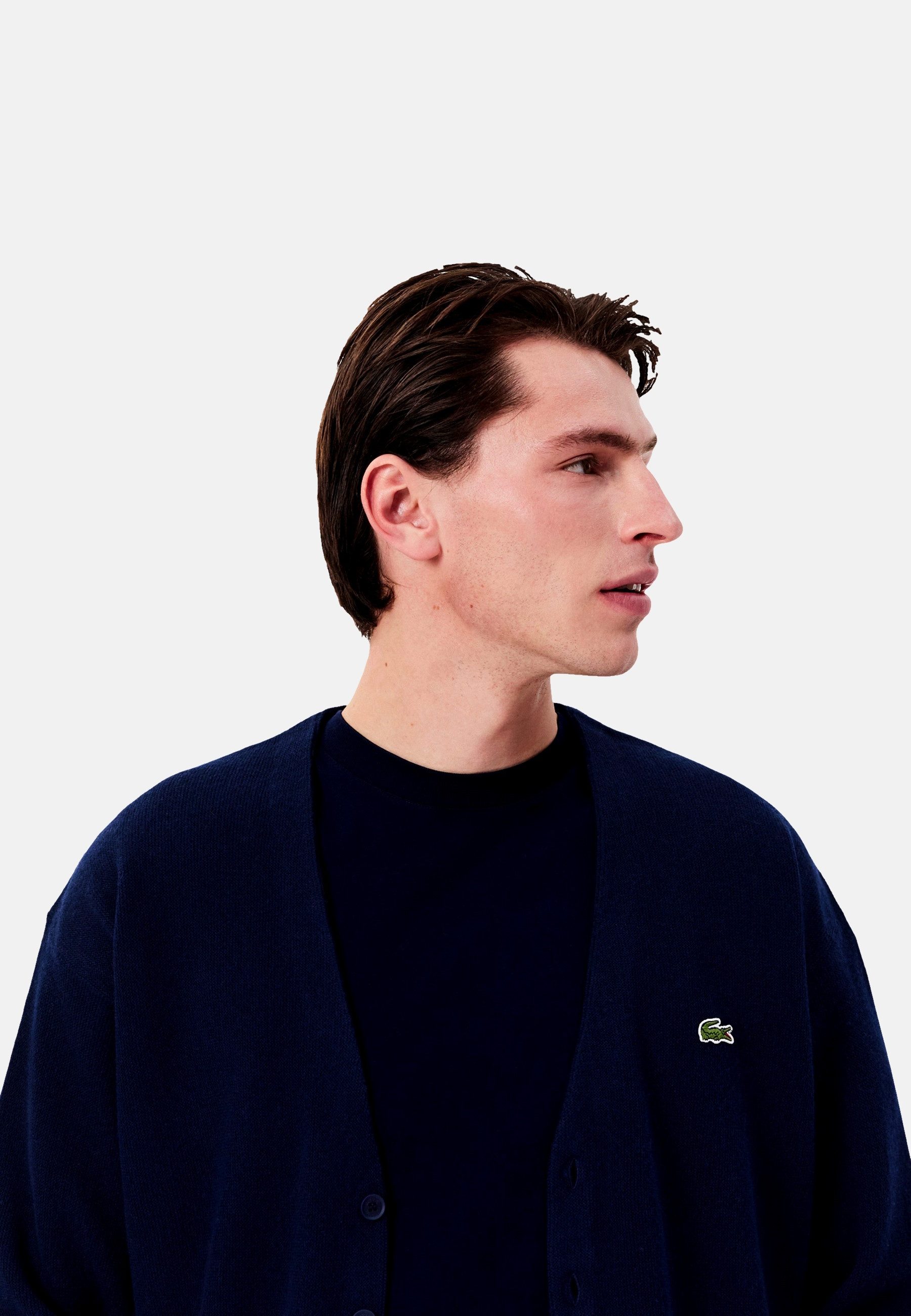 Lacoste Cardigan Strickjacke Cardigan Knopfverschluss (1-tlg)