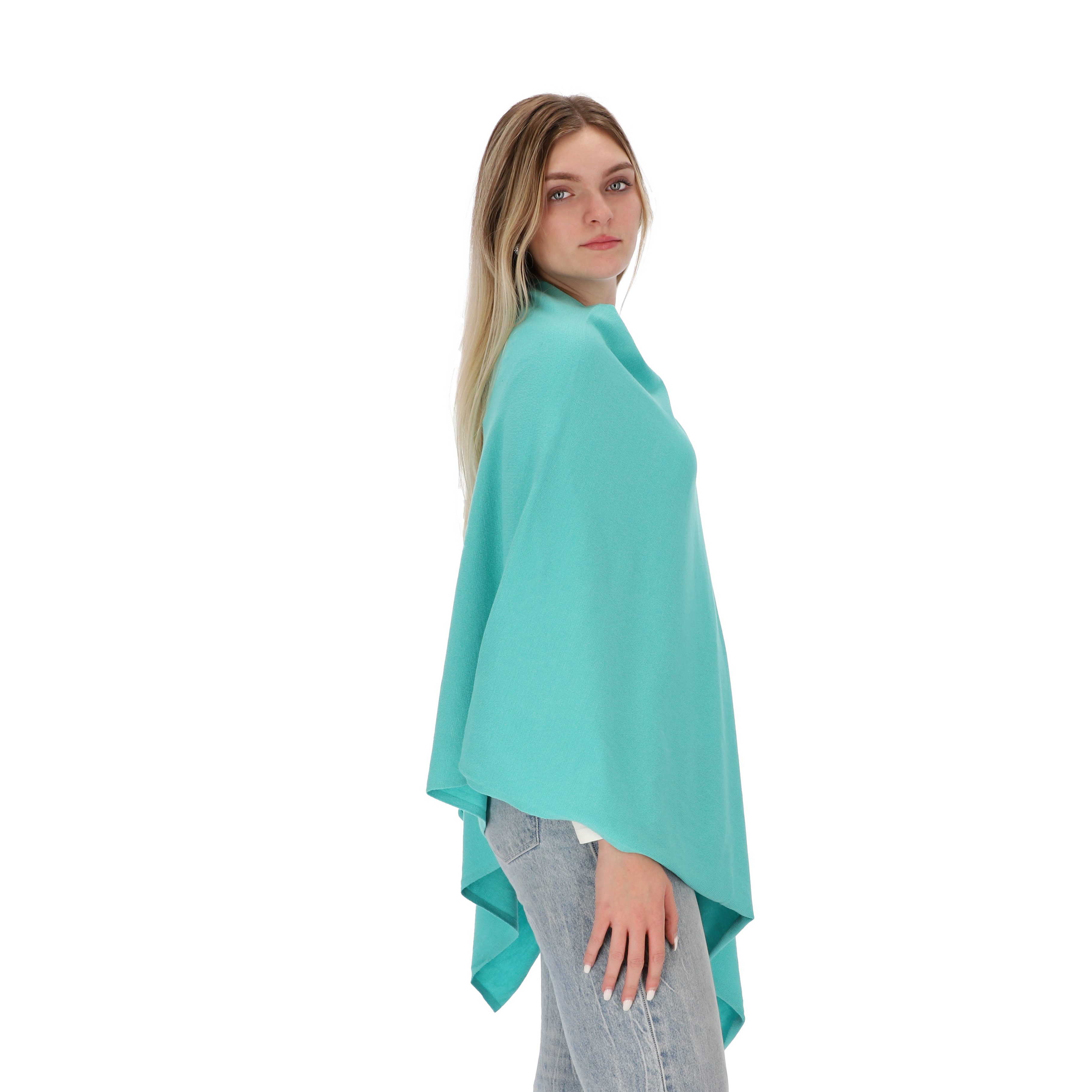 halsüberkopf Accessoires Strickponcho Strickponcho in tollen Unifarben! günstig online kaufen