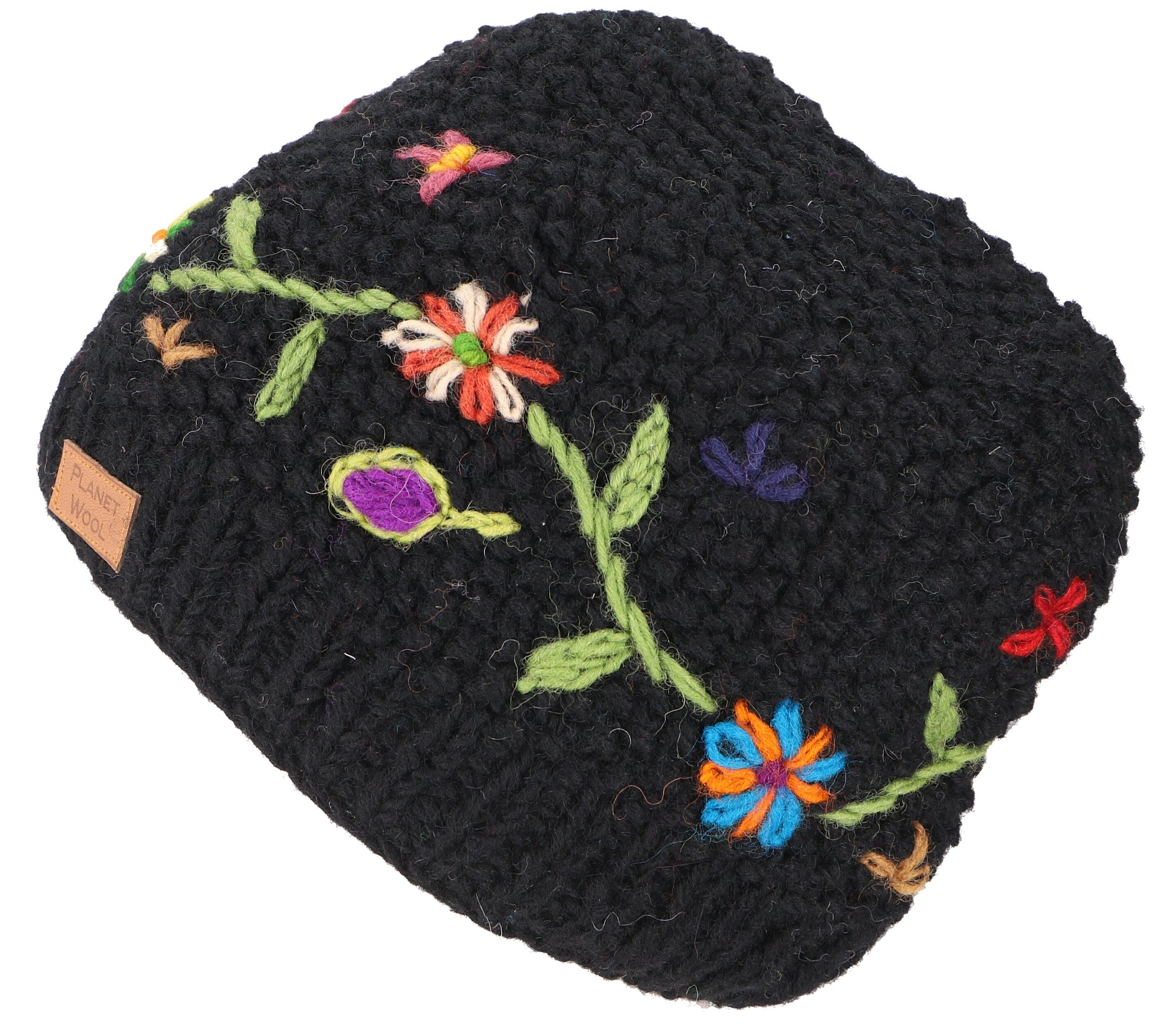 Guru-Shop Strickmütze Kurze Beanie Mütze, bestickte Strickmütze,.. günstig online kaufen