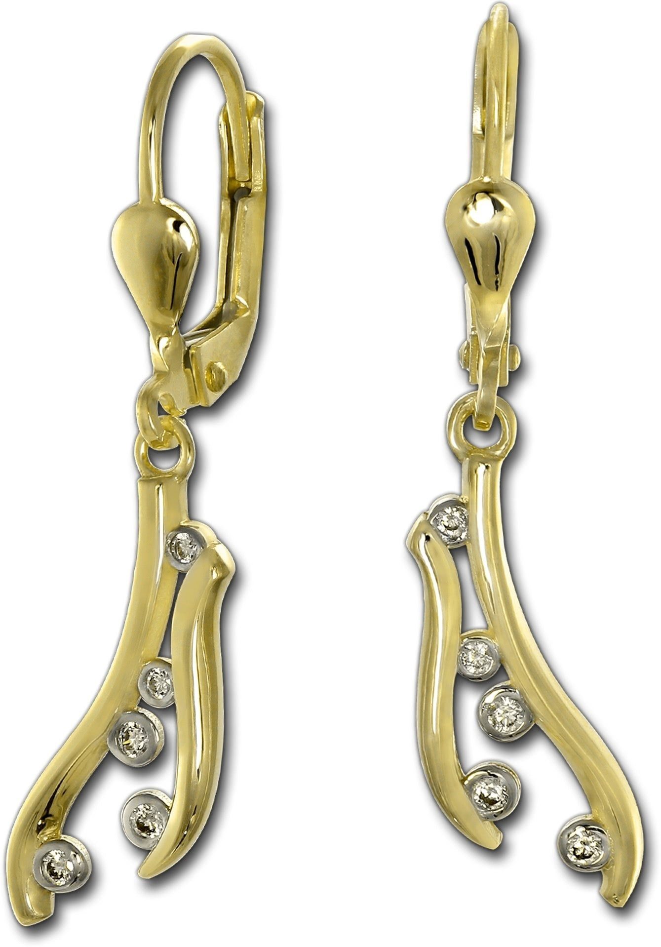 GoldDream Paar Ohrhänger GoldDream Ohrhänger Ranke Zirkonia 8K (Ohrhänger), günstig online kaufen