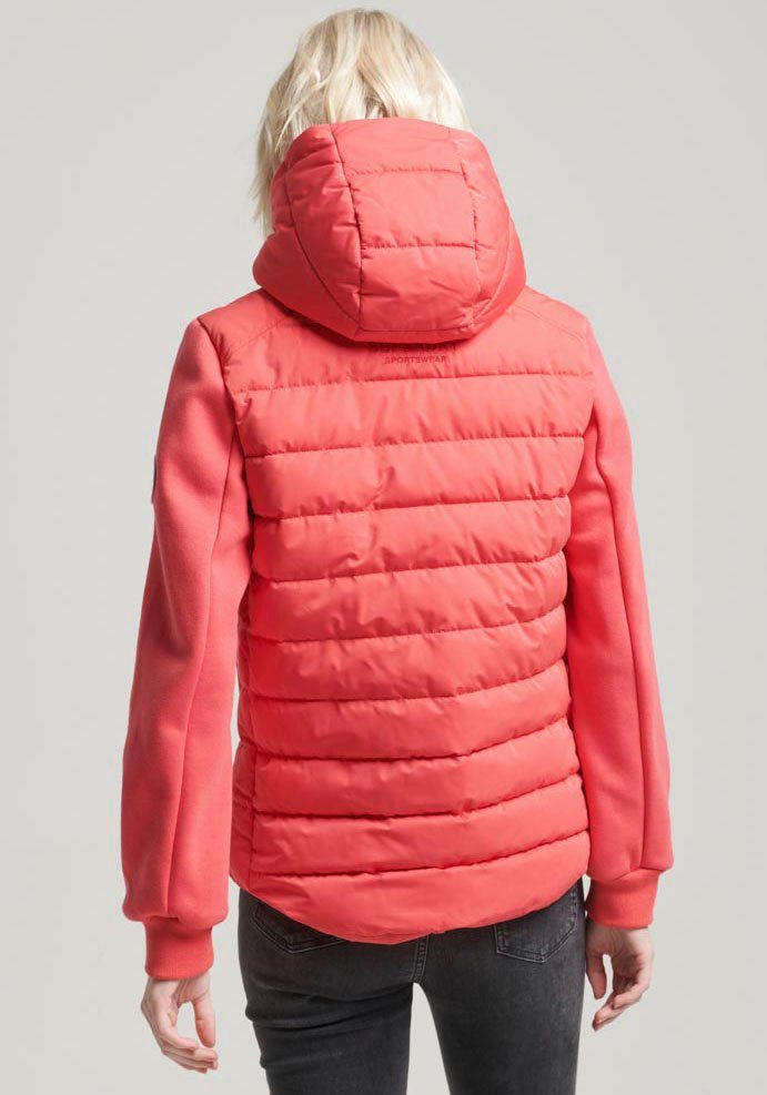 Superdry Steppjacke HOOD STORM HYBRID Active Pink PADDED JKT