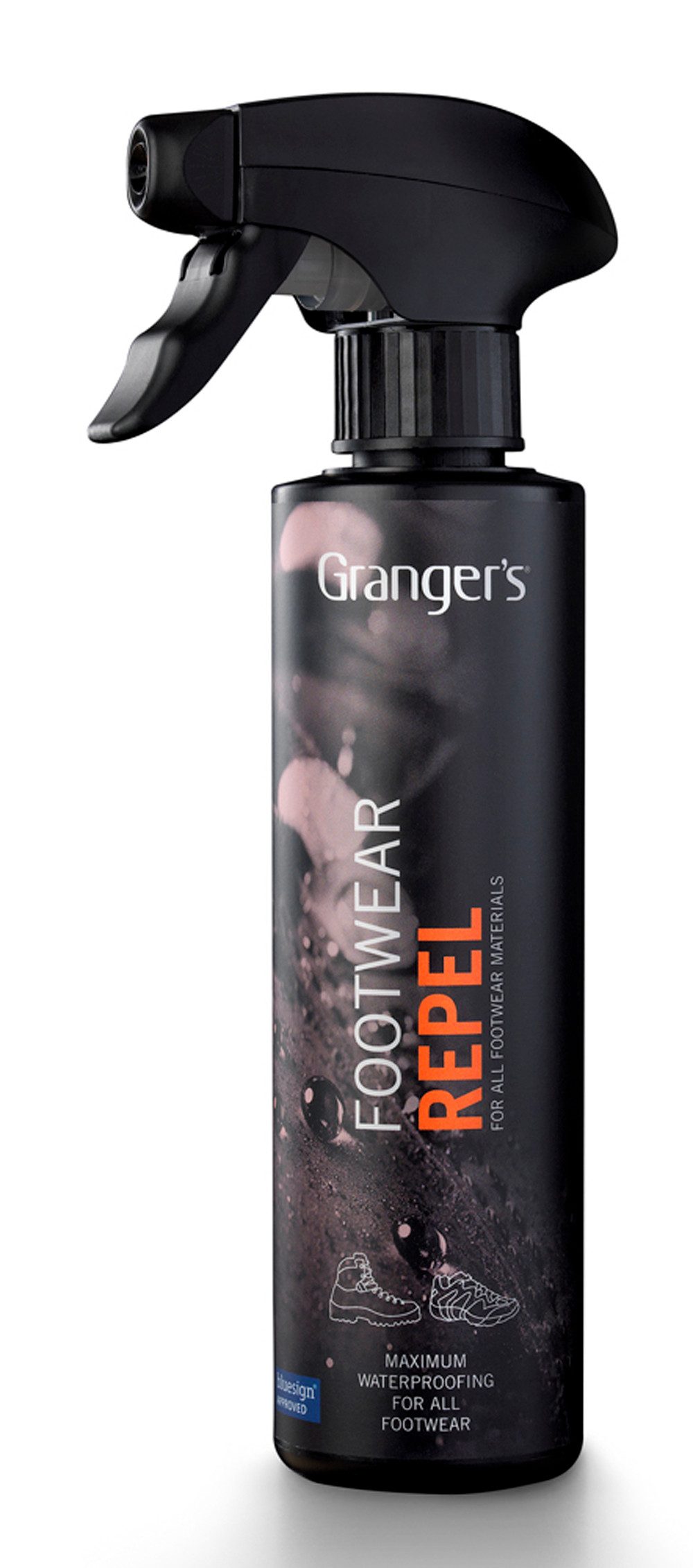 Grangers Schuh 'Imprägnierung' - 275 ml Pumpspray - Effektives Imprägnierspray Schuh-Imprägnierspray (sorgt schnell für wasser- und schmutzabweisenden Schutz), Einfache Anwendung: aufsprühen, trocknen lassen
