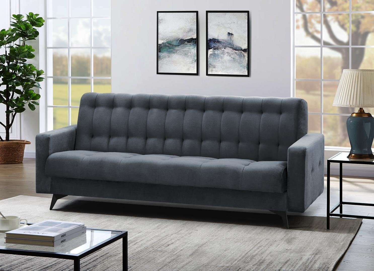 Beautysofa Schlafsofa GRETA BIS, Sofa Couch für Wohnzimmer günstig online kaufen