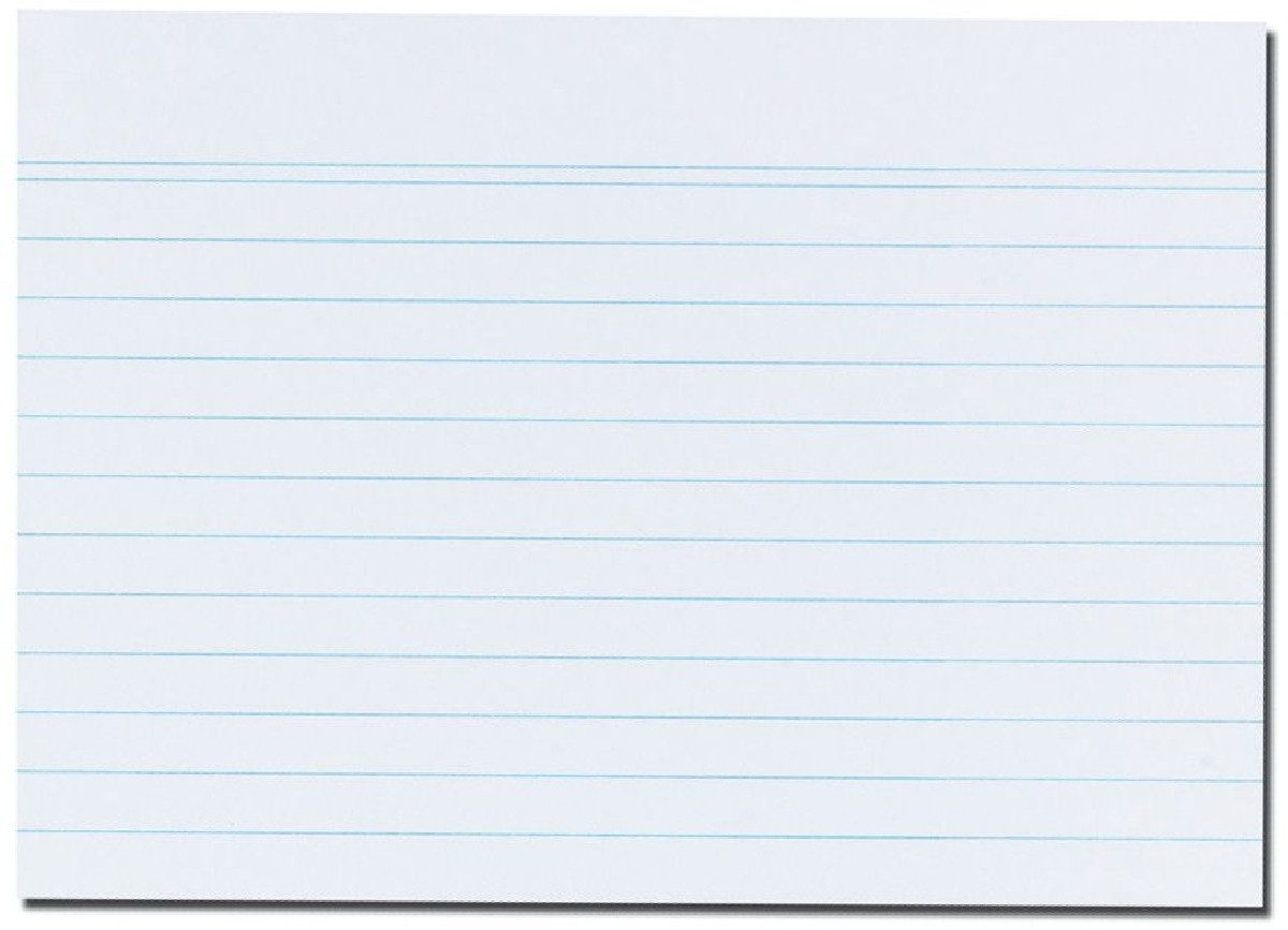 Herlitz Karteikarten Karteikarten A6 liniert weiß VE=6x100 Stück
