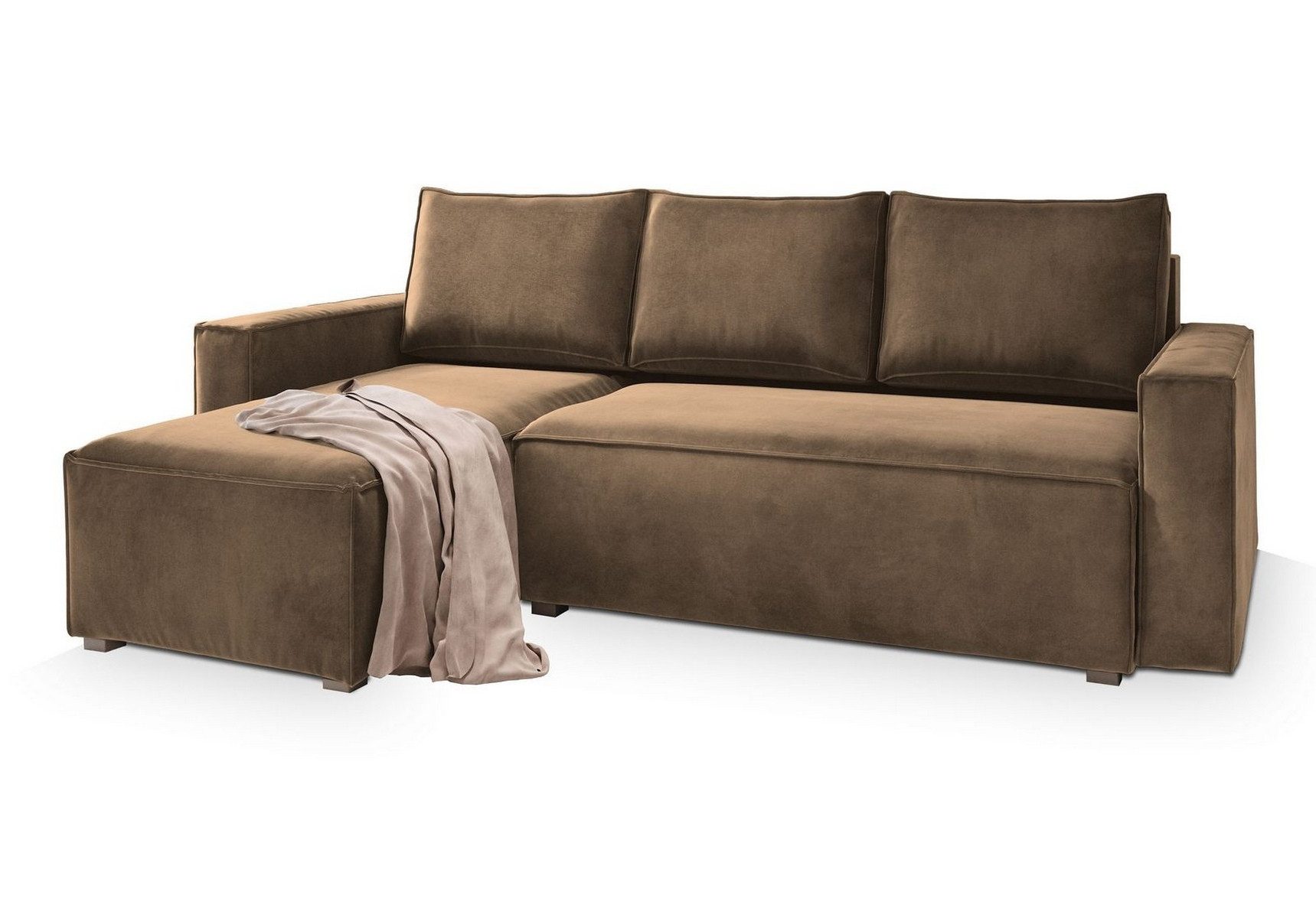 Masseno Ecksofa SILES mit Schlaffunktion L-Form, Sofa mit Bettkasten günstig online kaufen