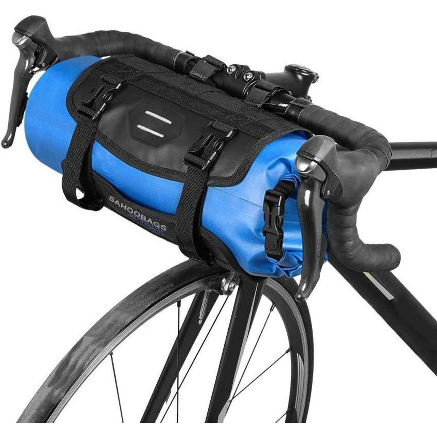 Fahrradtasche Wasserdichte Fahrrad Lenkertasche mit Rolle, Dry Bag 3L-7L verstellbar