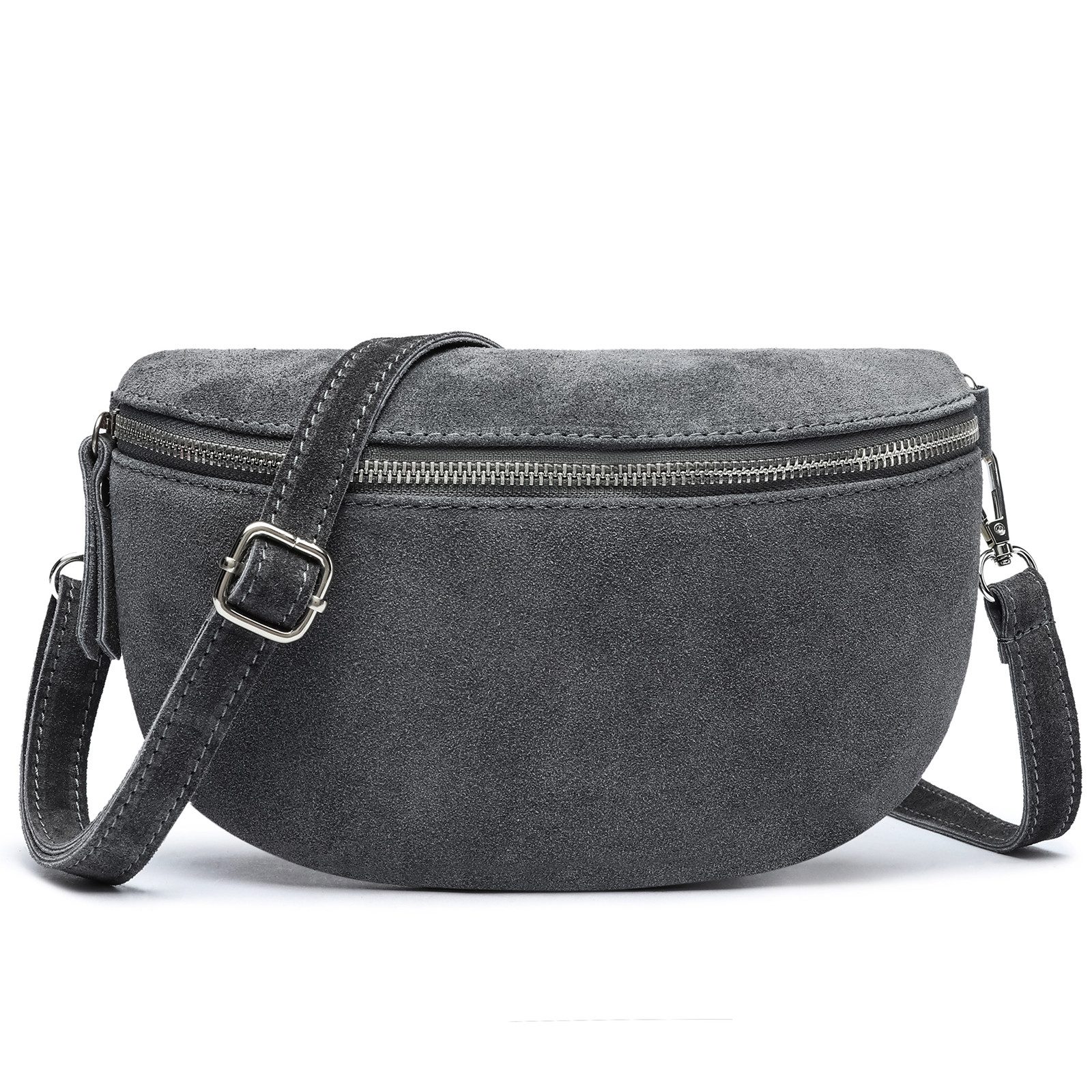 Umhängetasche Midi Echtleder-Bauchtasche Aus Italien, Crossbodytasche