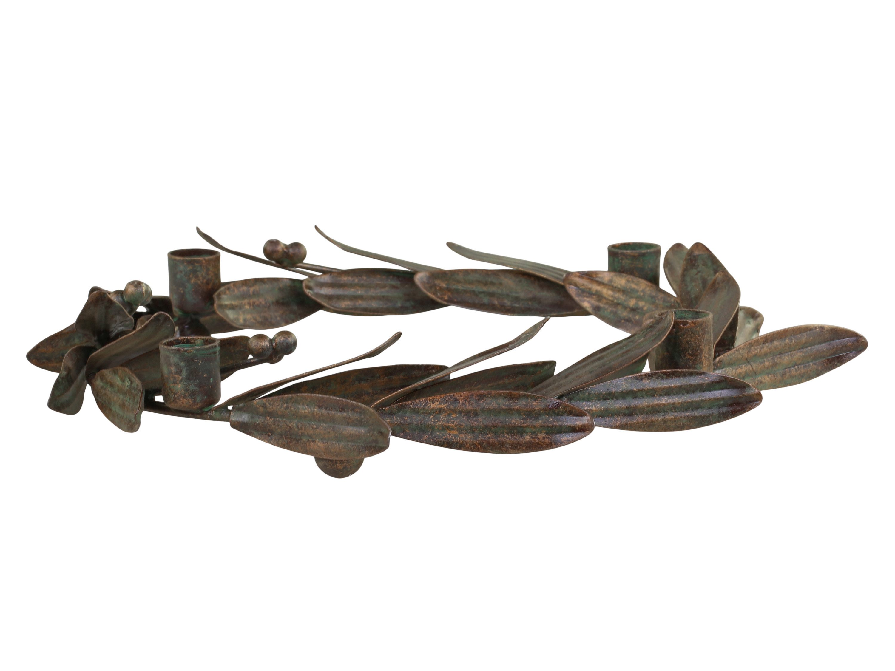 Chic Antique Adventskranz Adventskranz Metall Bronze Ø19cm 4 Kerzenhalter C günstig online kaufen