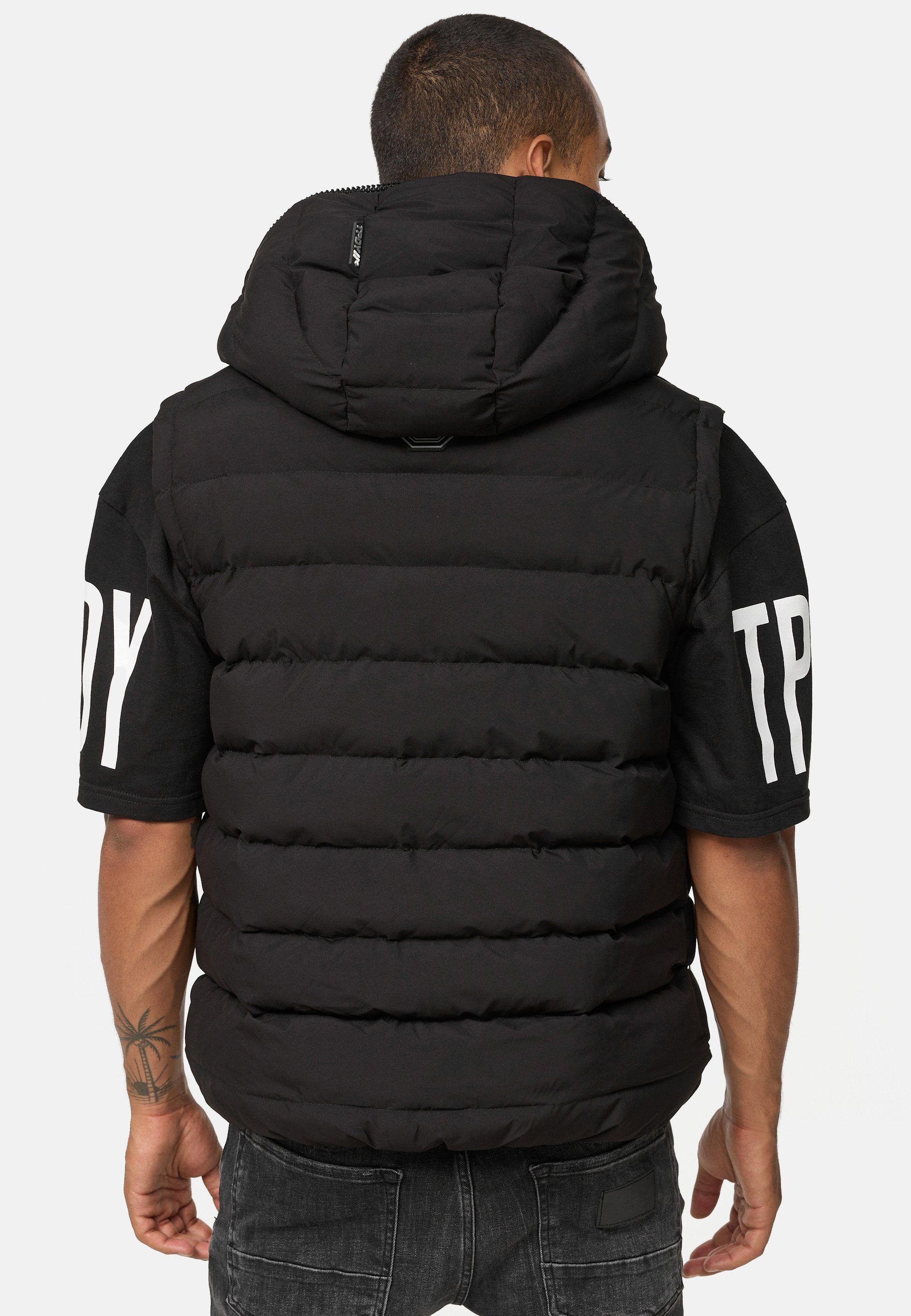 trueprodigy Steppweste Matthew Kapuze Reißverschluss Eingriffstaschen günstig online kaufen