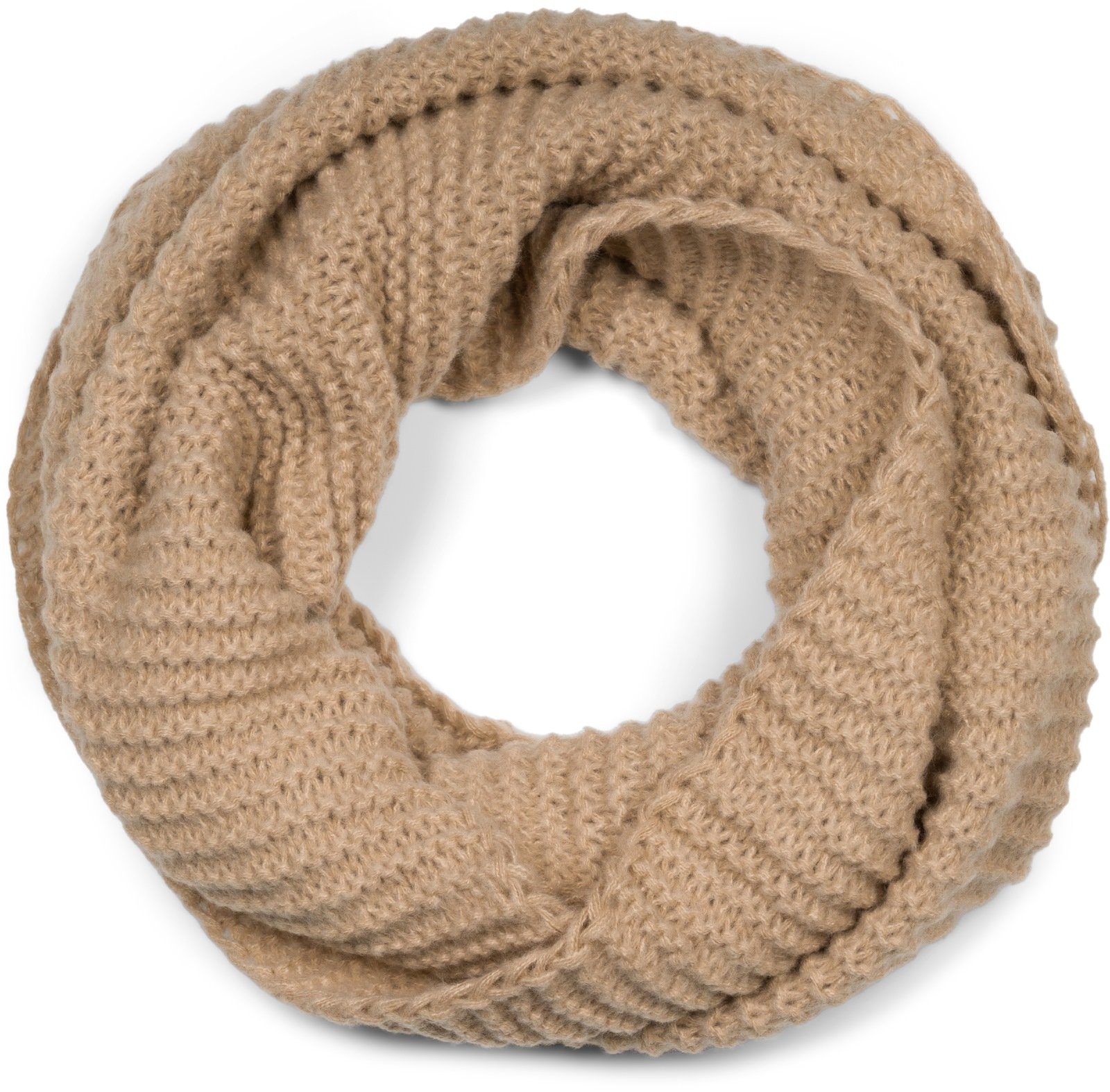 styleBREAKER Loop Strick Loop Wellenmuster, (1-St) günstig online kaufen