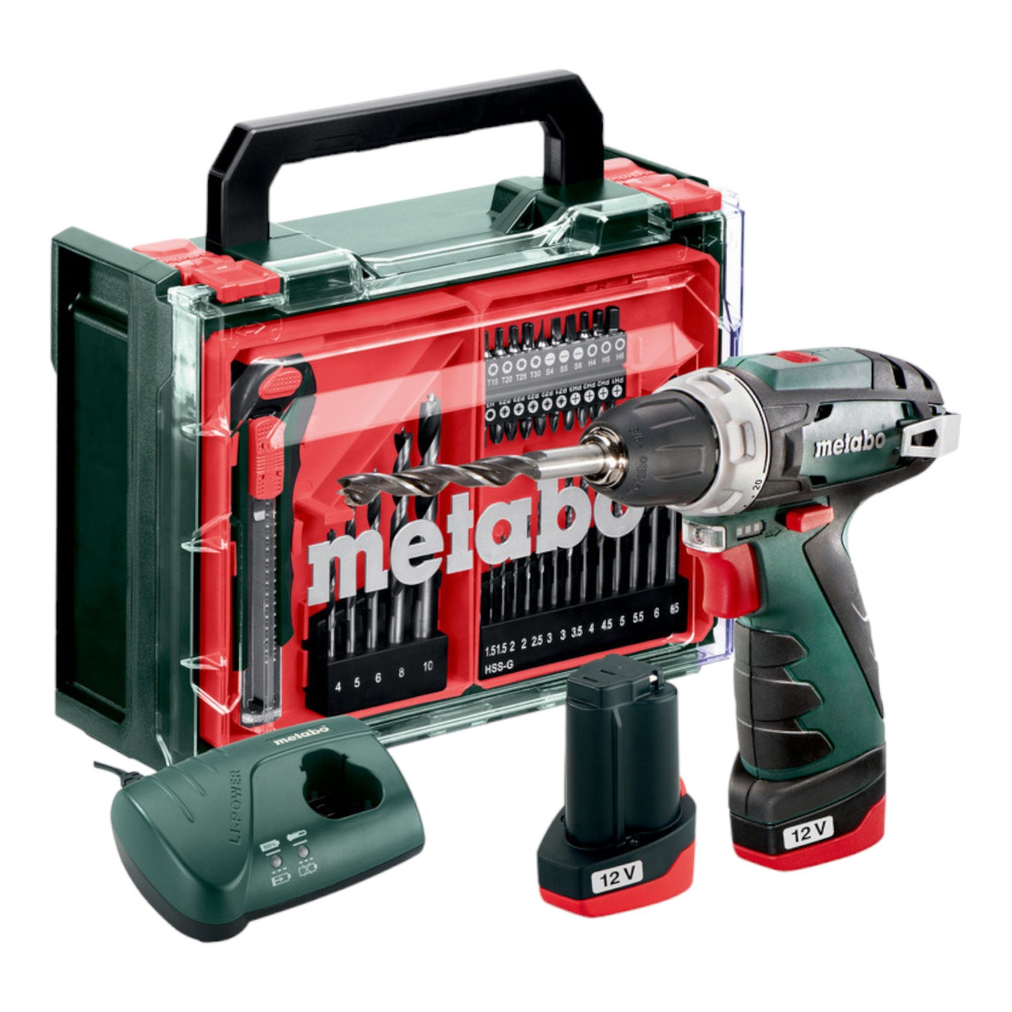 metabo Akku-Schrauber Powermaxx BS Basic Set 12 V 34 Nm (600080710) + mobil günstig online kaufen