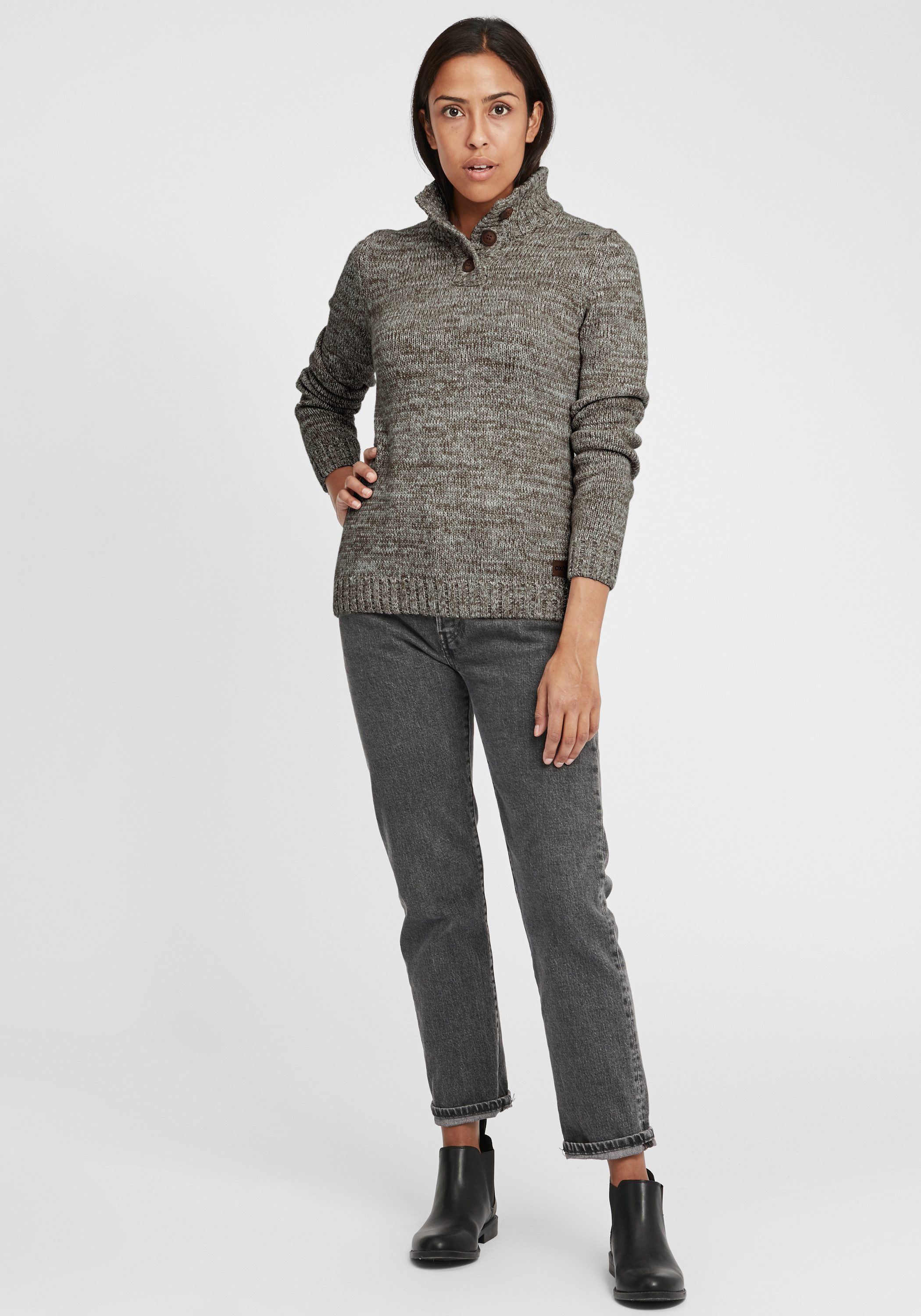 OXMO Strickpullover OXPhilicita Strickpulli mit hochabschließendem günstig online kaufen