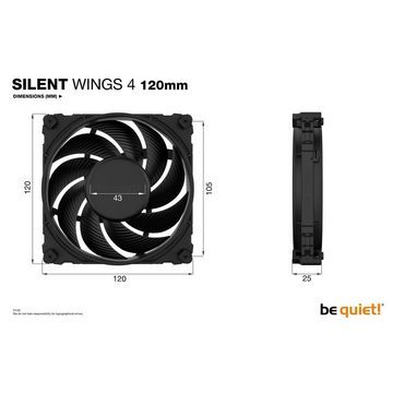 BeQuiet Gehäuselüfter be quiet!, 120mm Computergehäuse Ventilator 12