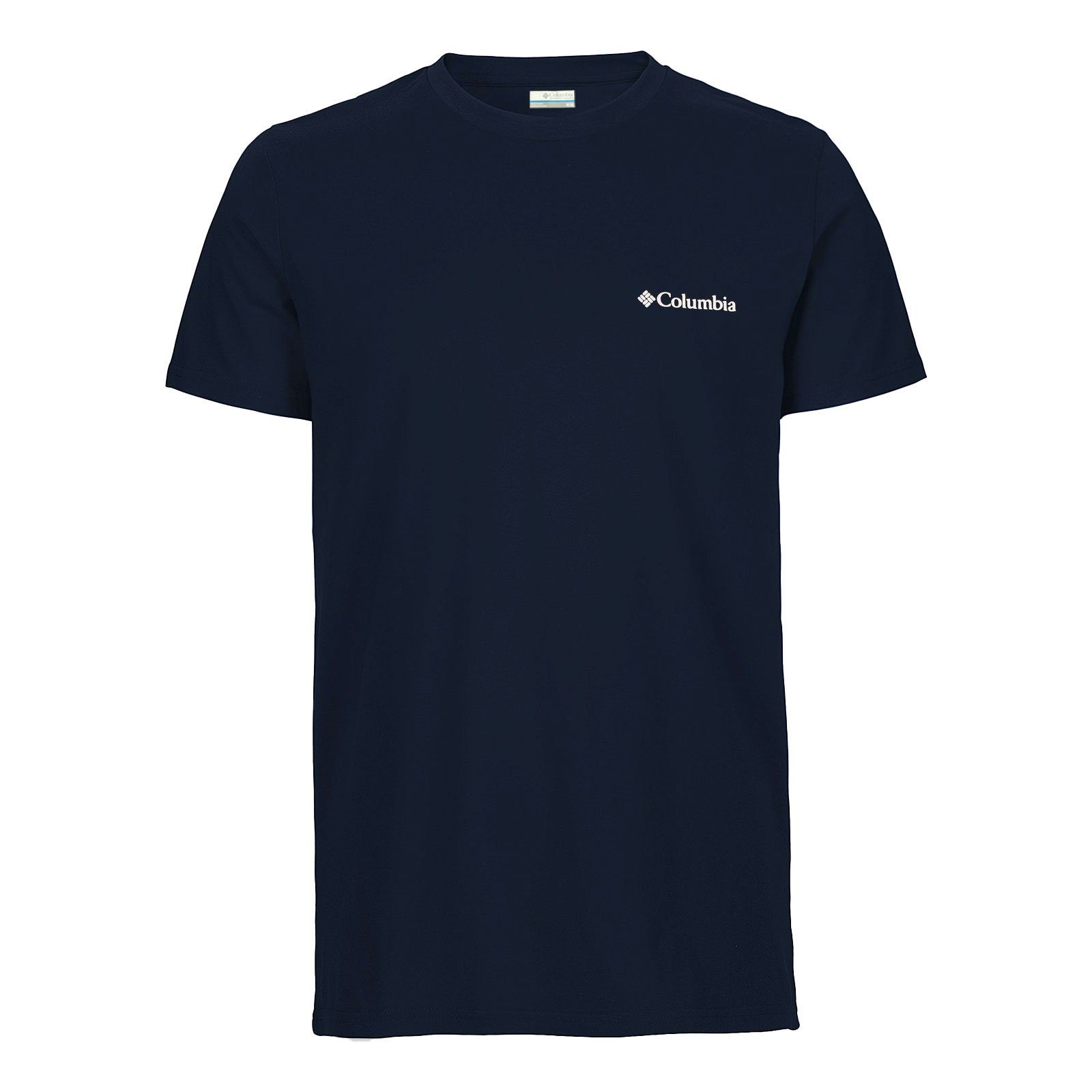 Columbia Kurzarmshirt Basic Logo™ T-Shirt navy mit Rundhalsausschnitt 474