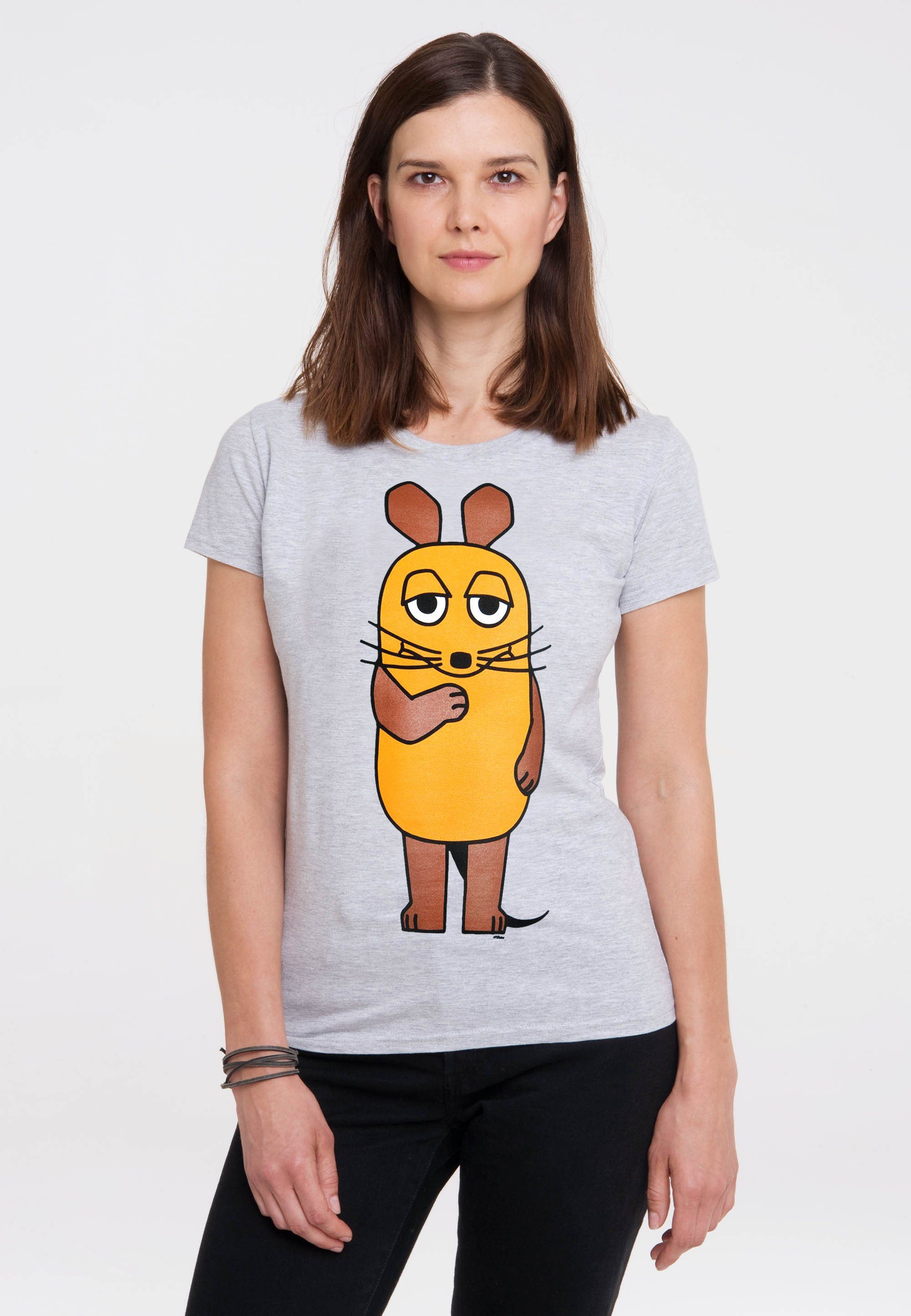 Maus-Print coolem mit LOGOSHIRT Sendung der Maus T-Shirt mit