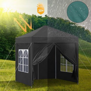 CLIPOP Faltpavillon Gartenpavillon, 2x2m Gartenzelt, Tragbare Partyzelt