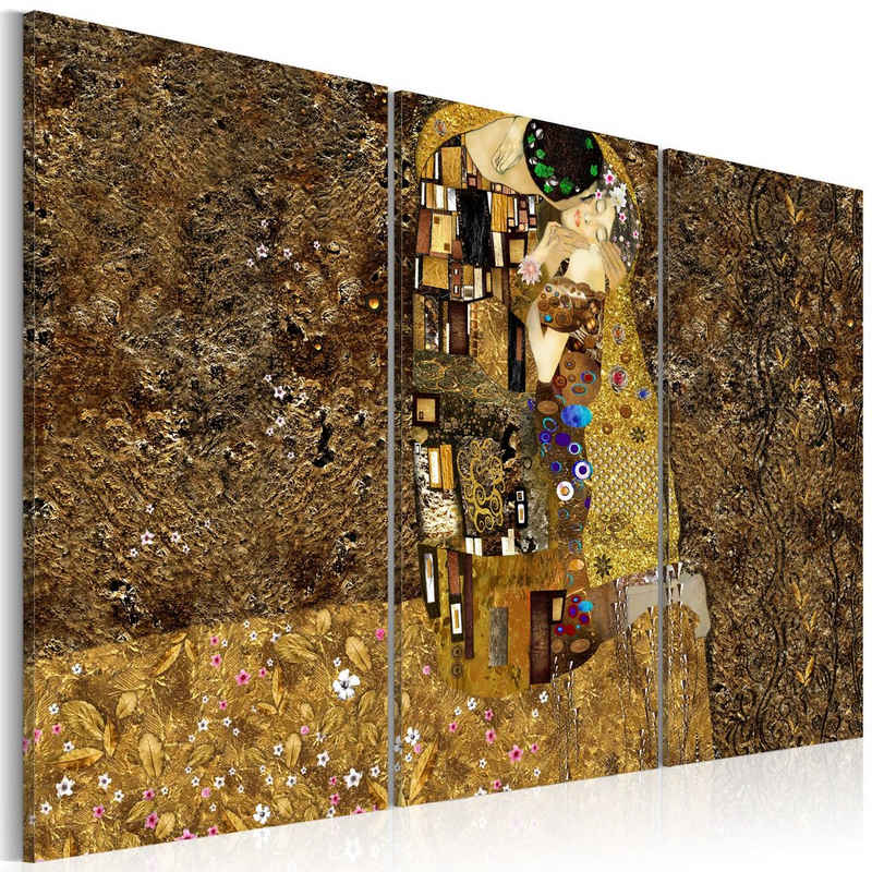 Artgeist Wandbild Klimt Inspiration - Der Kuss