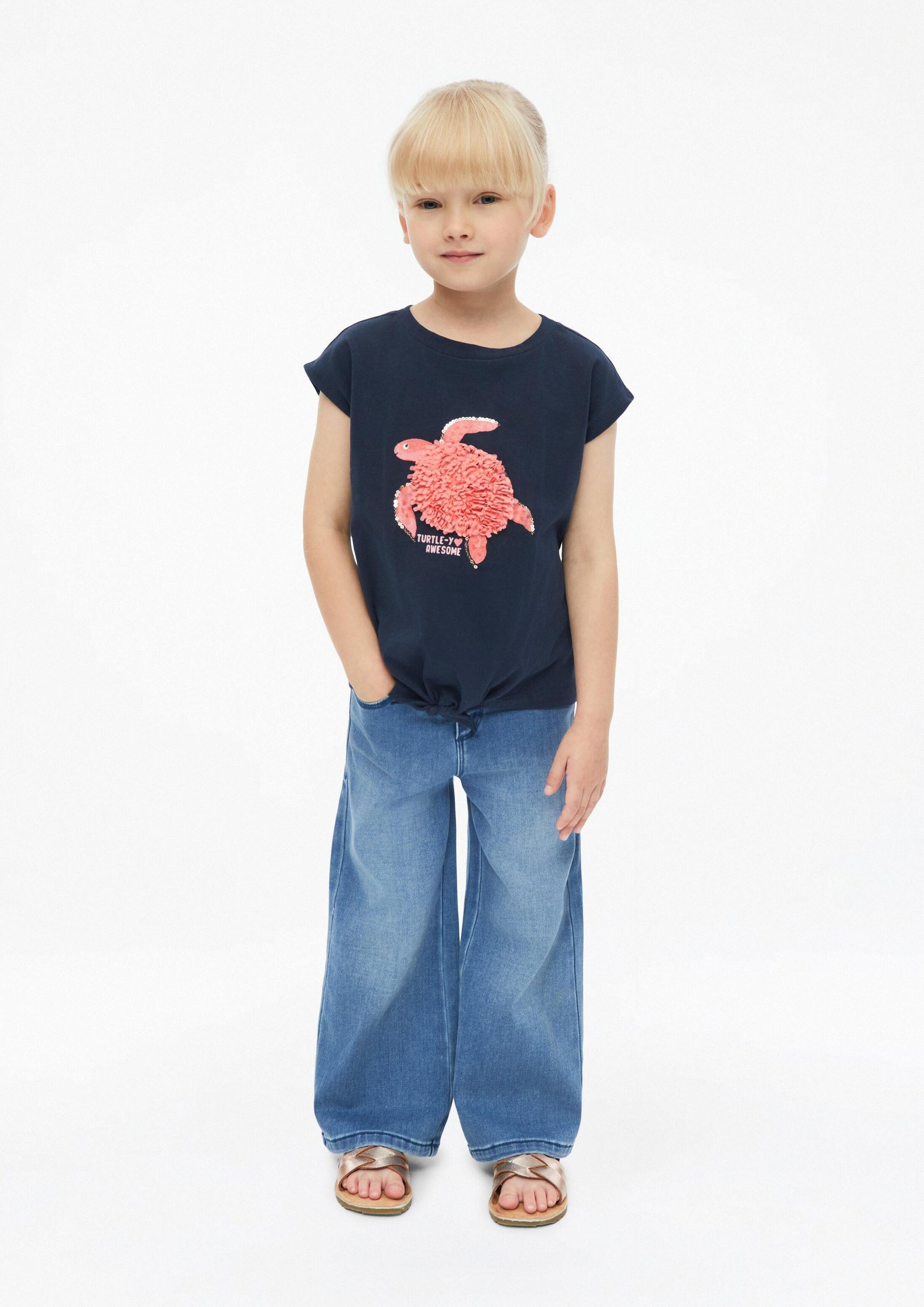 s.Oliver Kurzarmshirt T-Shirt T-Shirt mit 3D-Artwork