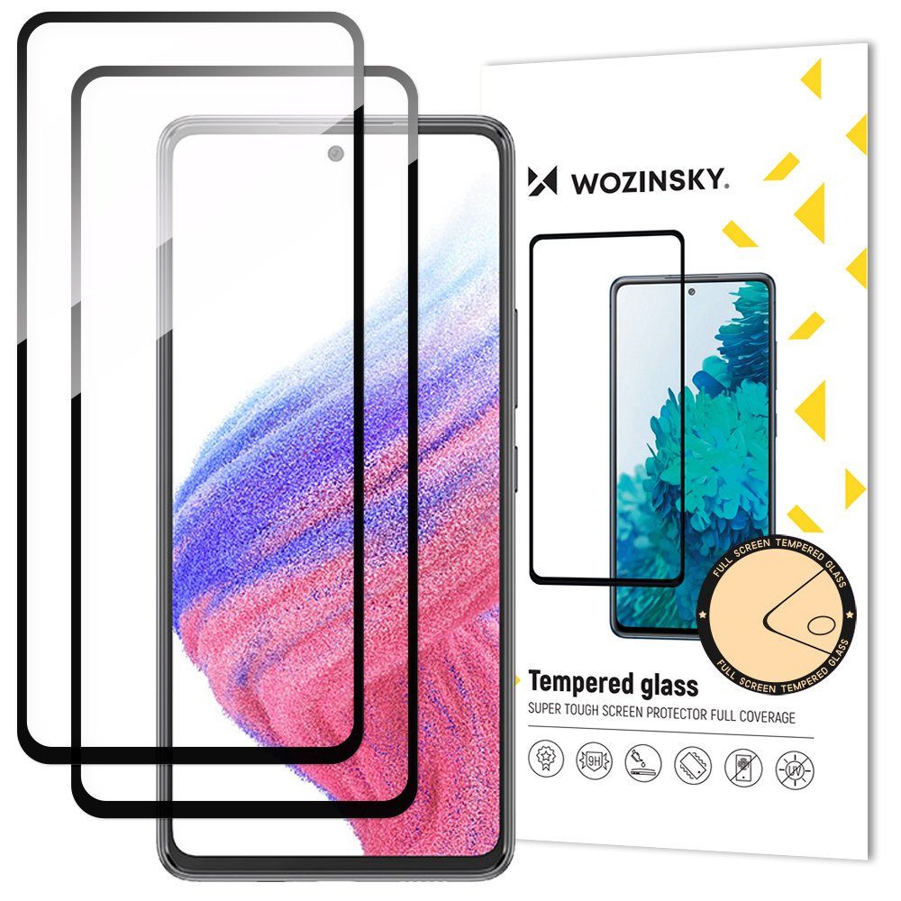 cofi1453 Displayschutzfolie 2x Full Glue Tempered Glass für Samsung Galaxy A54 5G 9H, 2 Stück