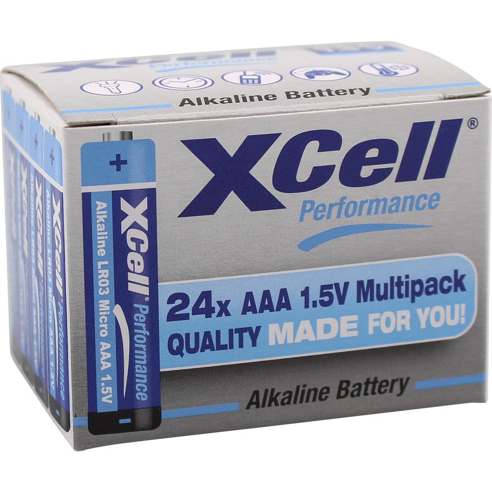 XCell XCell Micro (AAA)-Batterie Alkali-Mangan 1.5 V 24 St. Batterie
