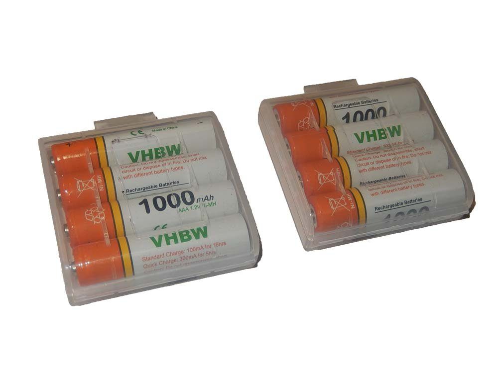 vhbw kompatibel mit Philips M6652, M6651WB Luceo, M6651, M5651 Akku NiMH 1000 mAh (1,2 V)