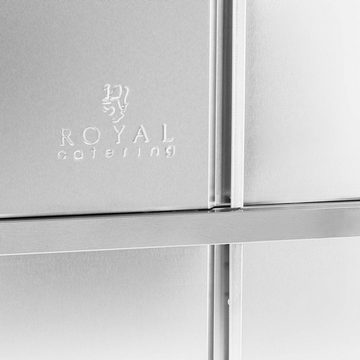 Royal Catering Vorratsschrank Edelstahlschrank Gastro Edelstahl Schrank Schiebetüren Küchenschrank