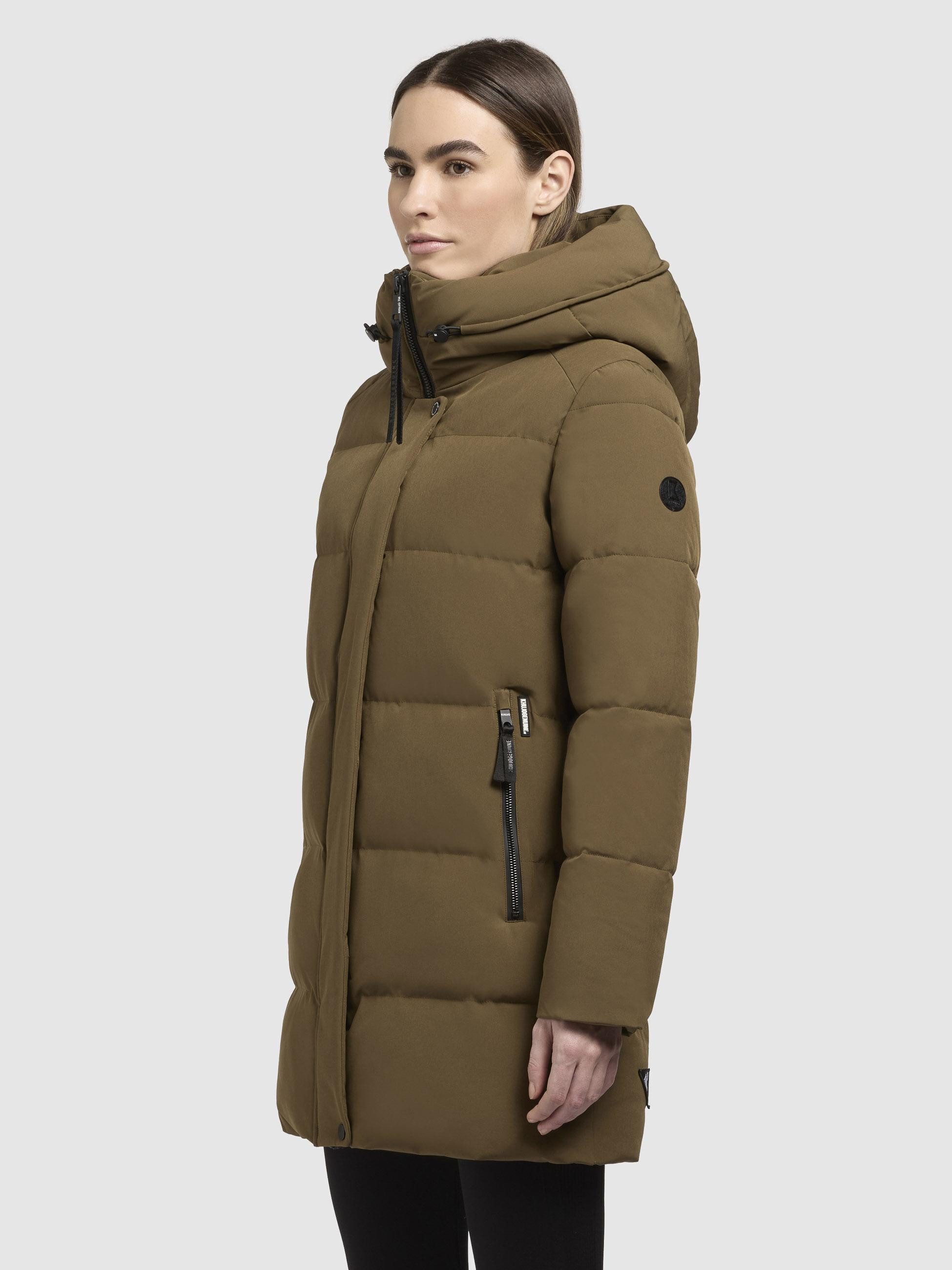khujo Kurzmantel Lola-YM warme Winterjacke mit großzügiger Kapuze