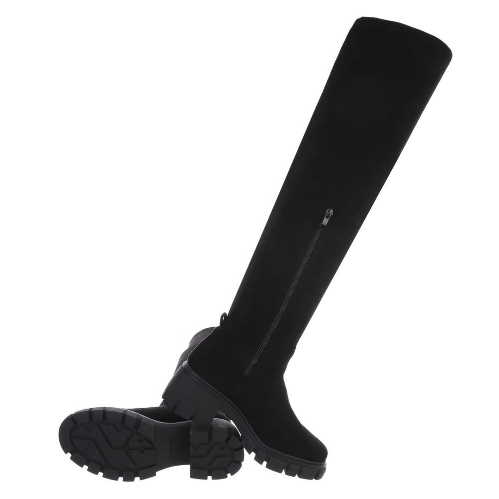 Ital-Design Damen Party & Clubwear Plateaustiefel (80951114) Blockabsatz Ov günstig online kaufen