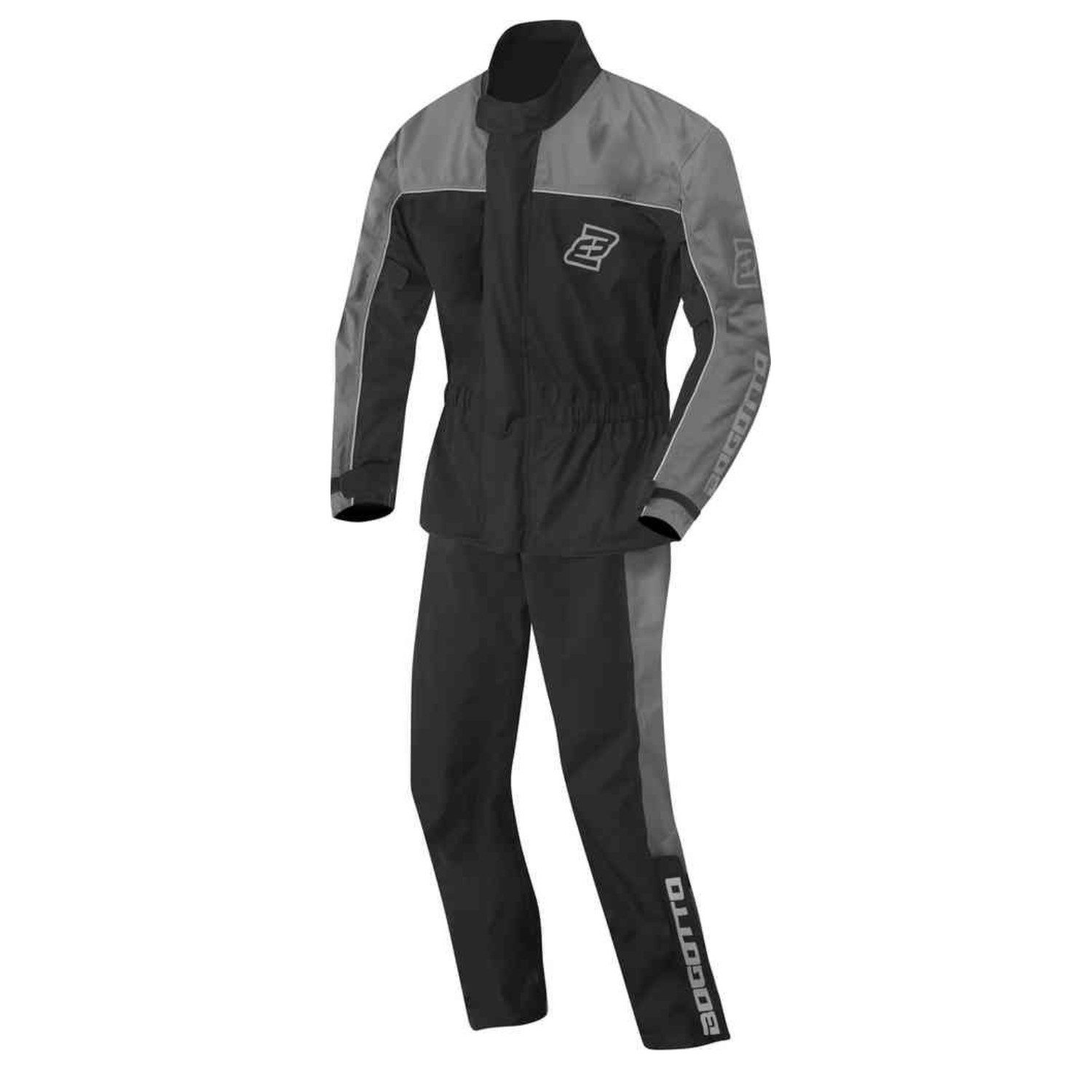 Bogotto Motorradkombi Rain Kit 2-Teiler Motorrad Regenkombi Wasserdicht reflektierende weitenverstellbar wasserdichte