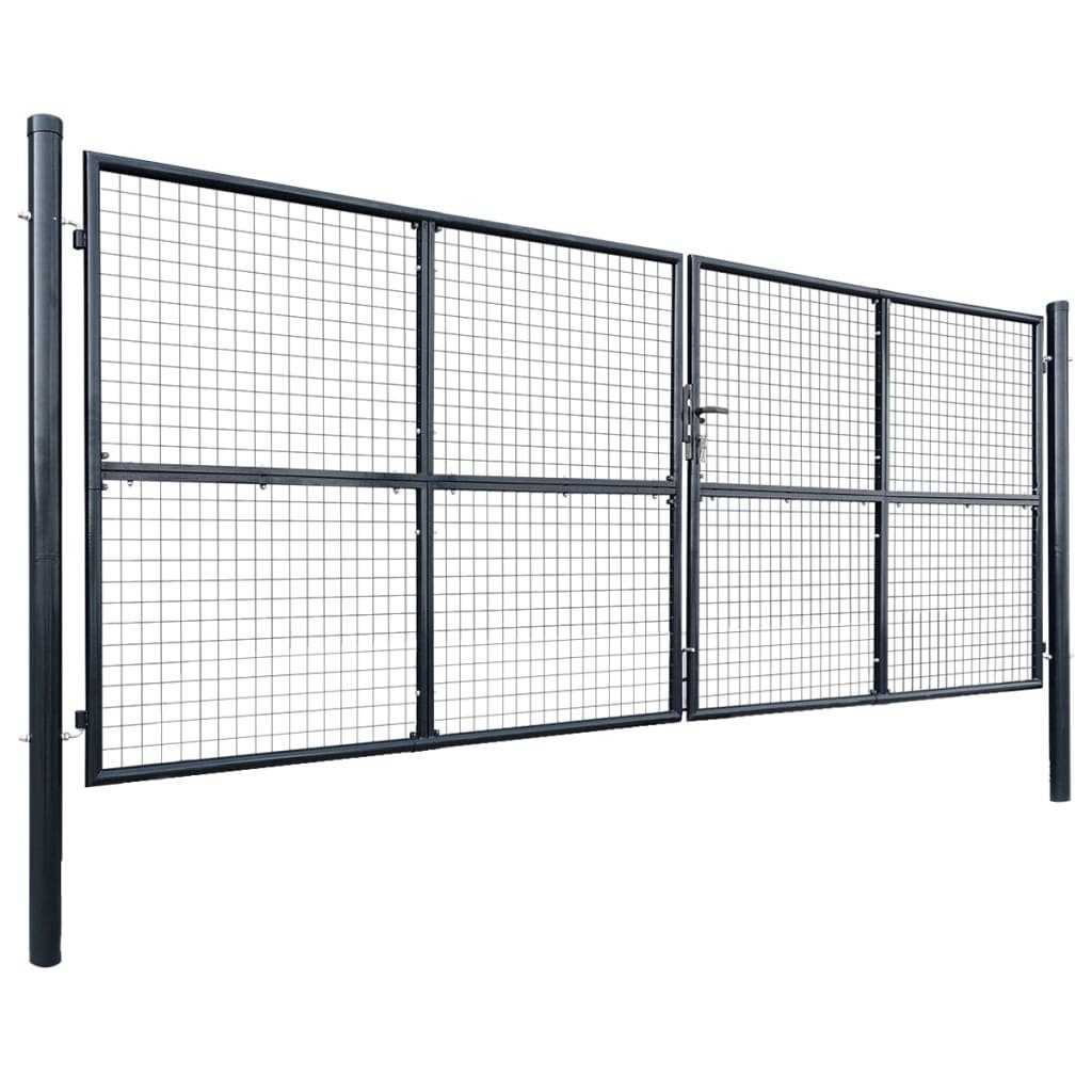 vidaXL Gartentor Mesh-Gartentor Verzinkter Stahl 400 günstig online kaufen