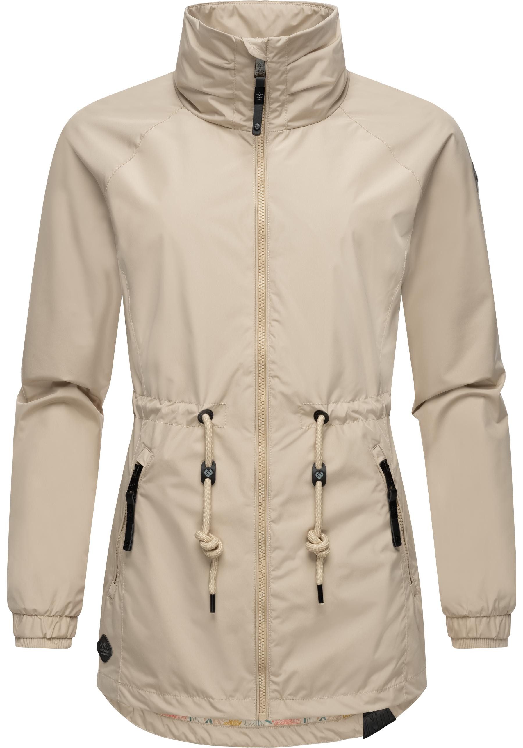 Ragwear Outdoorjacke Tacy wasserdichte Damen Übergangsjacke mit hohem Kragen