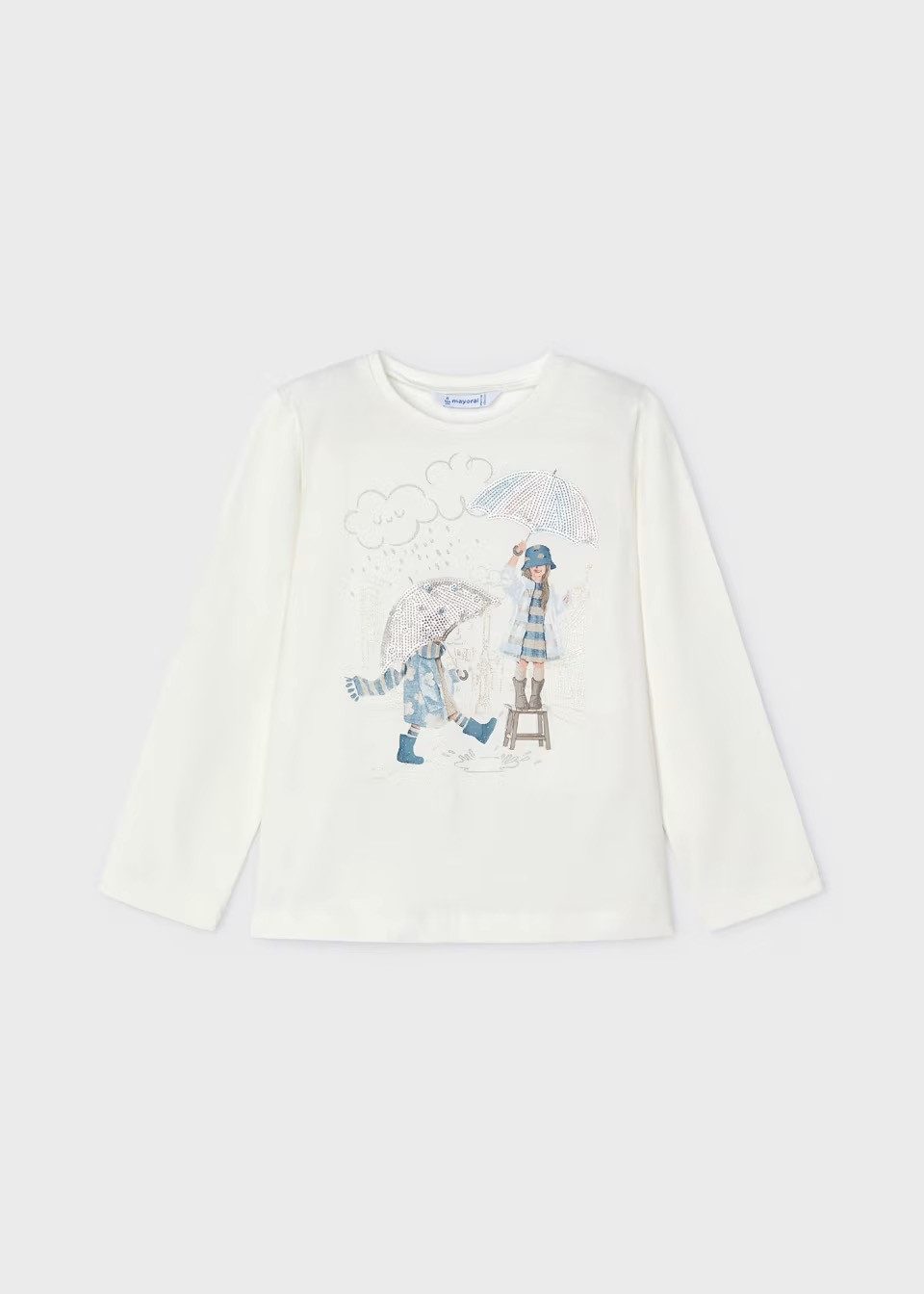 Mayoral Langarmshirt Shirt mit Grafik für Mädchen (406779)